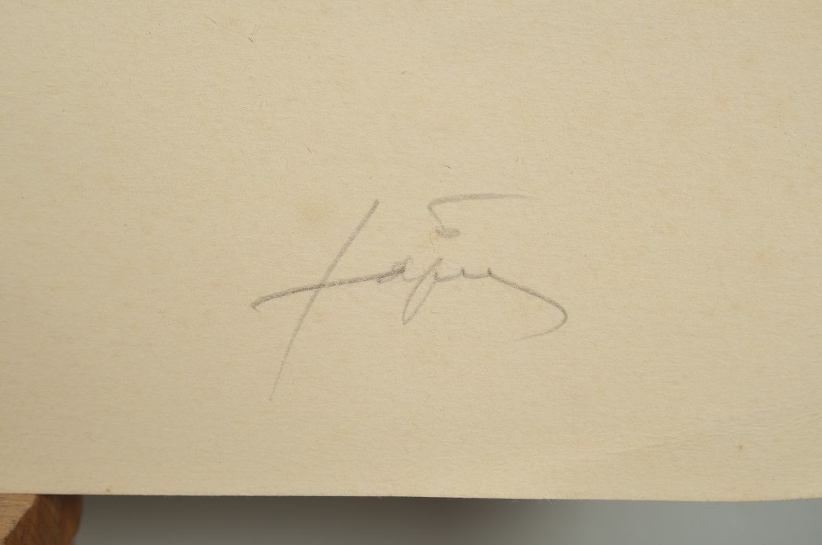 Detail a: Antoni Tapies, 1923-2012, Serigraphie, sign.,num. 107/900, Blatt leicht stockfleckig,ca. 96x67 cm