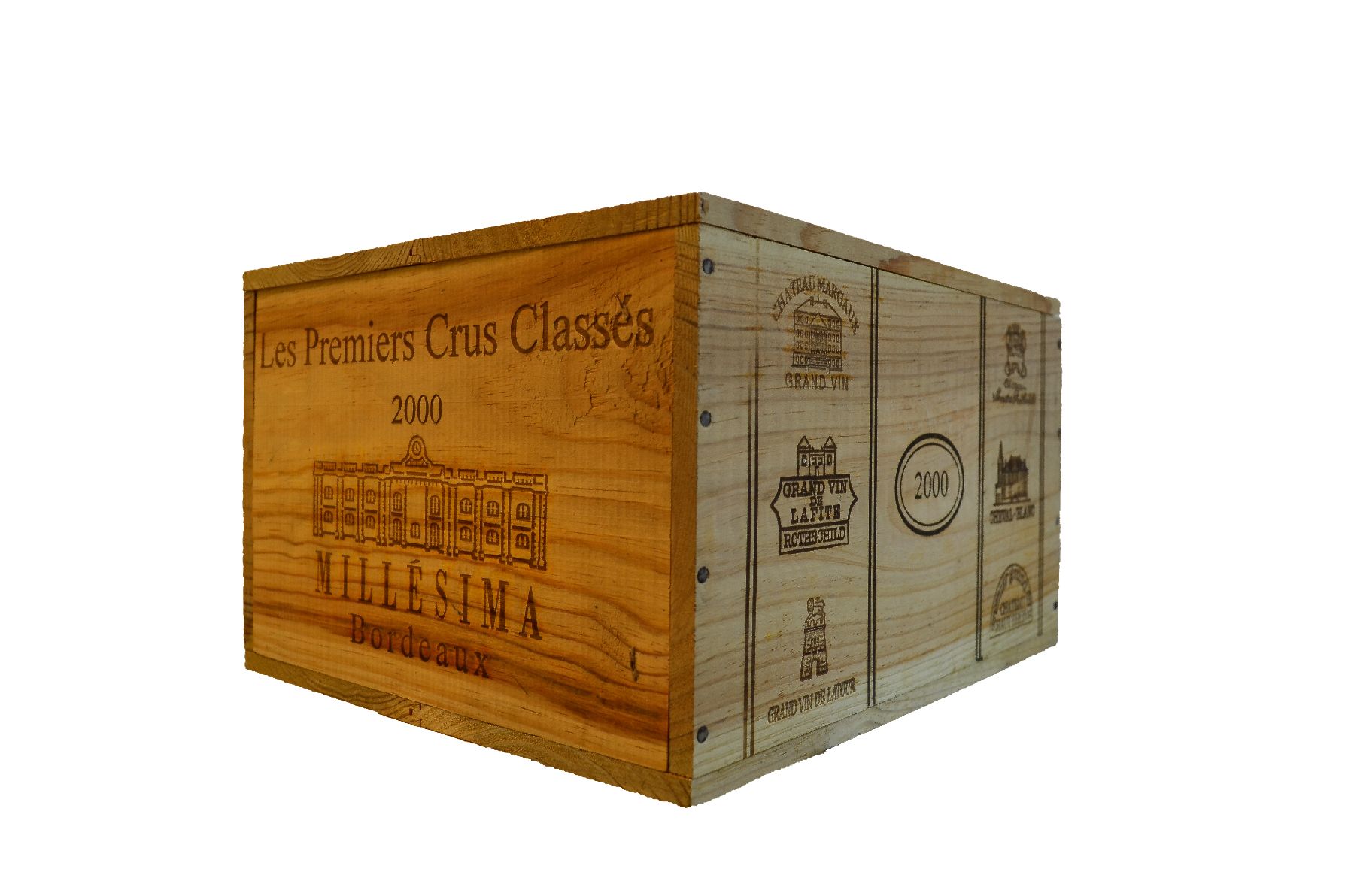 Detail a: 1 2000er orig. verschlossene 6er Holzkiste "Les Premiers Crus Classes", Chateau Margaux, Margaux, 75 cl, 13 % Vol., Parker 99/100, R. ...