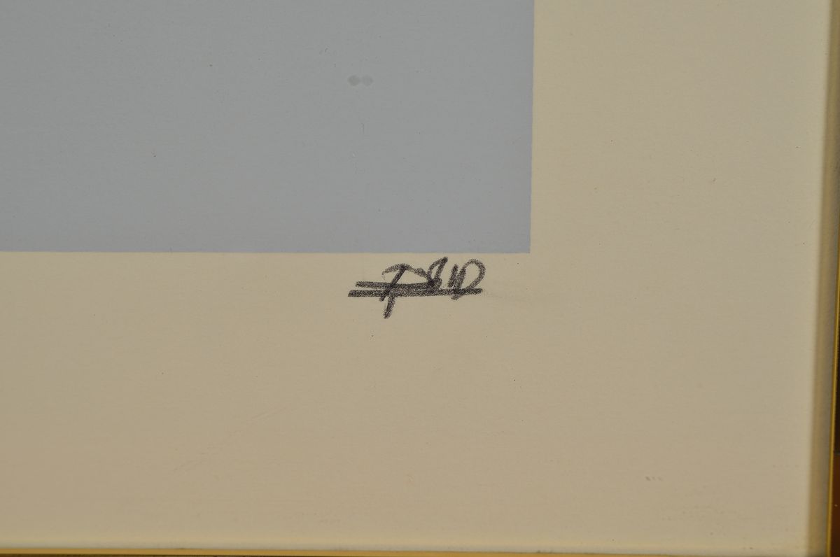 Detail a: Giuseppe Guidotti, geb. 1929, Ohne Titel, Farblithographie, handsigniert, num. 26/100, ca. 59x39cm, u.Gl., R. ca. 70x50cm, R.