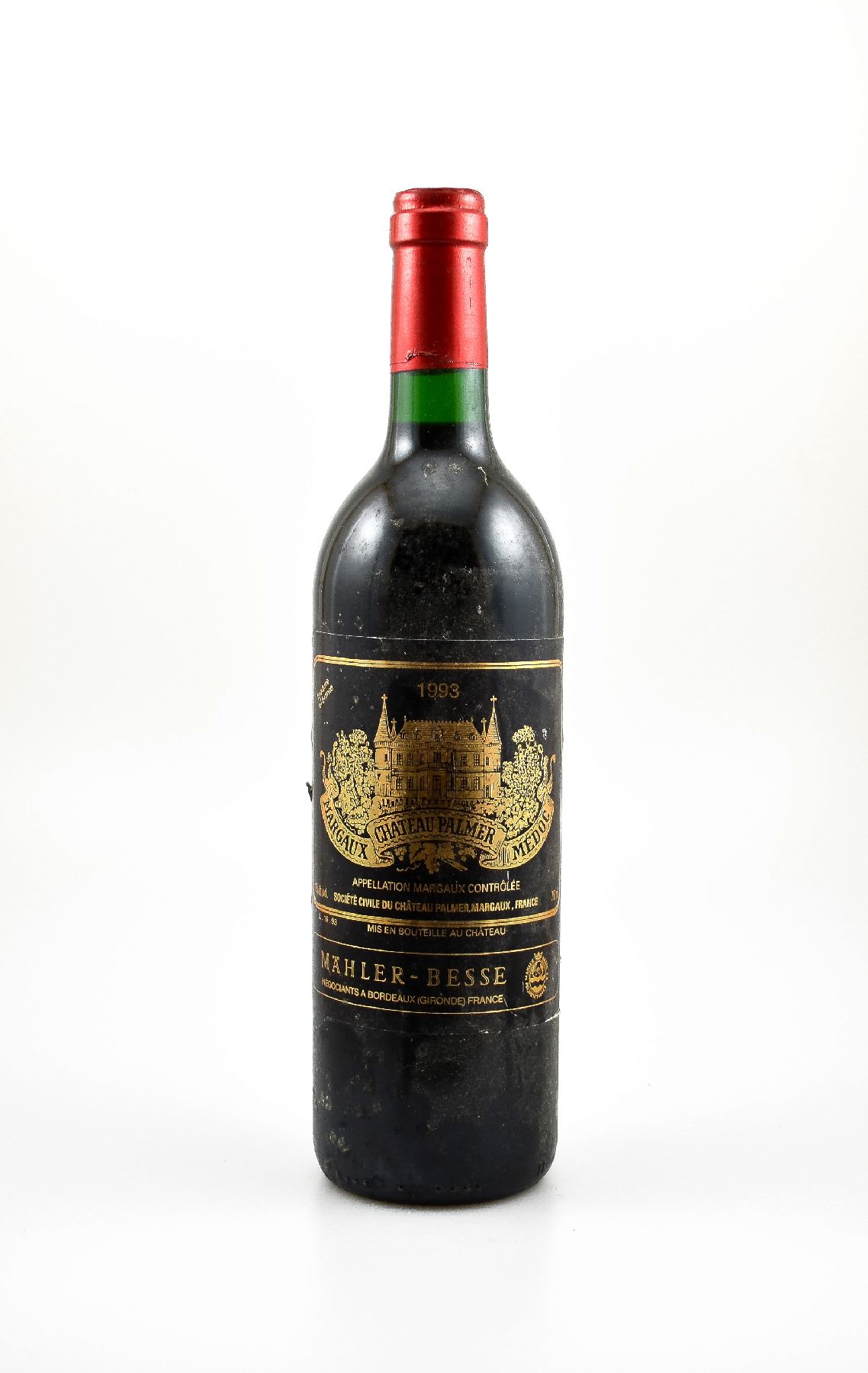 1 Flasche 1993 Chateau Palmer, Margaux, ca. 75 cl, 12 % Vol., Füllstand: ca. into neck, guter Erhaltungszustand, unverkostet, Provenienz: Aus einer ...
