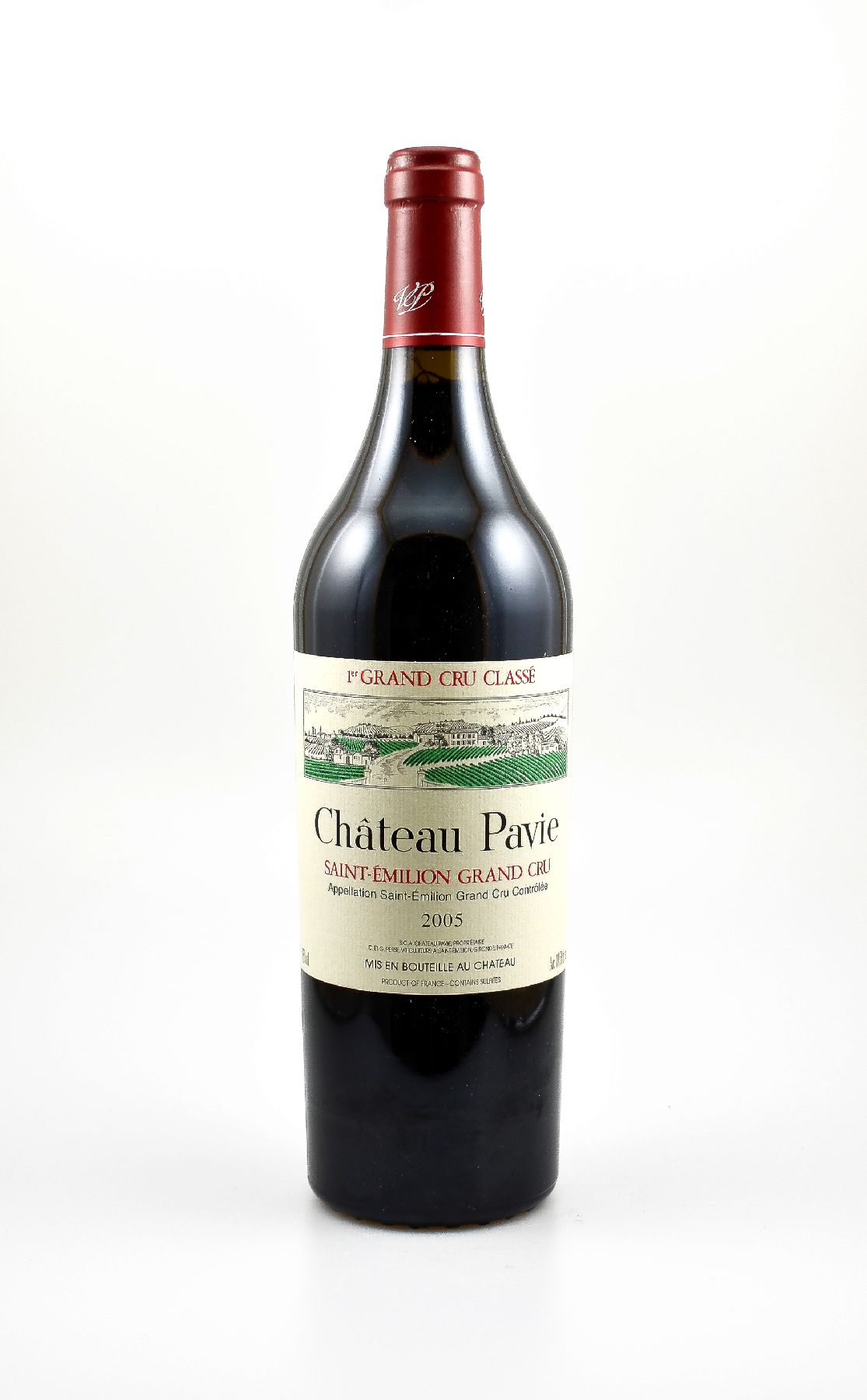 6 Flaschen 2005 Chateau Pavie, Saint-Emilion Grand Cru, 1er Grand Cru Classe,je 75 cl, 14,5 % Vol., Abstände zwischen Kapsel und Wein: ca. 0,5 cm, ...