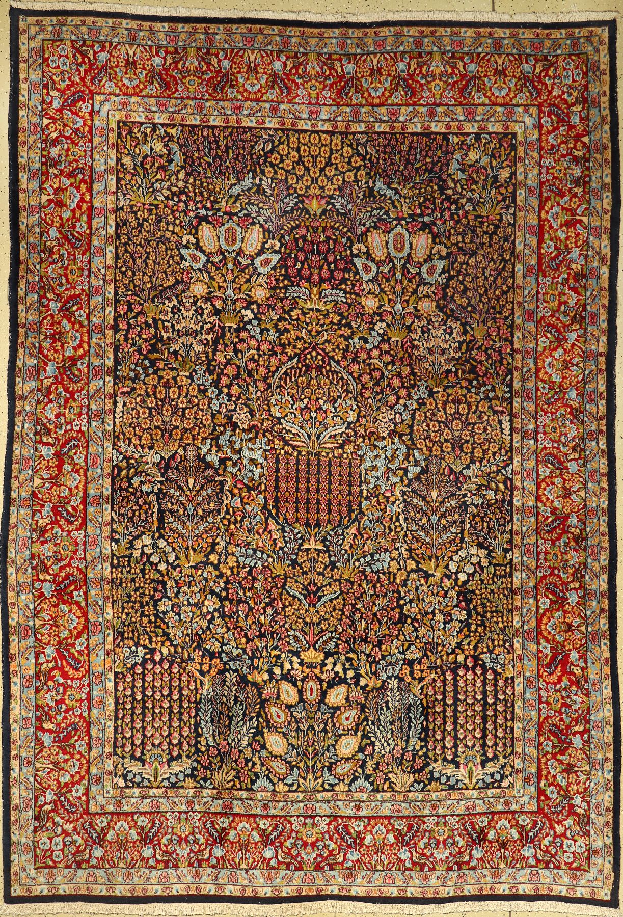 Kerman alt, Persien, ca. 40 Jahre, Wolle auf Baumwolle, ca. 335 x 234 cm, EHZ: 3-4