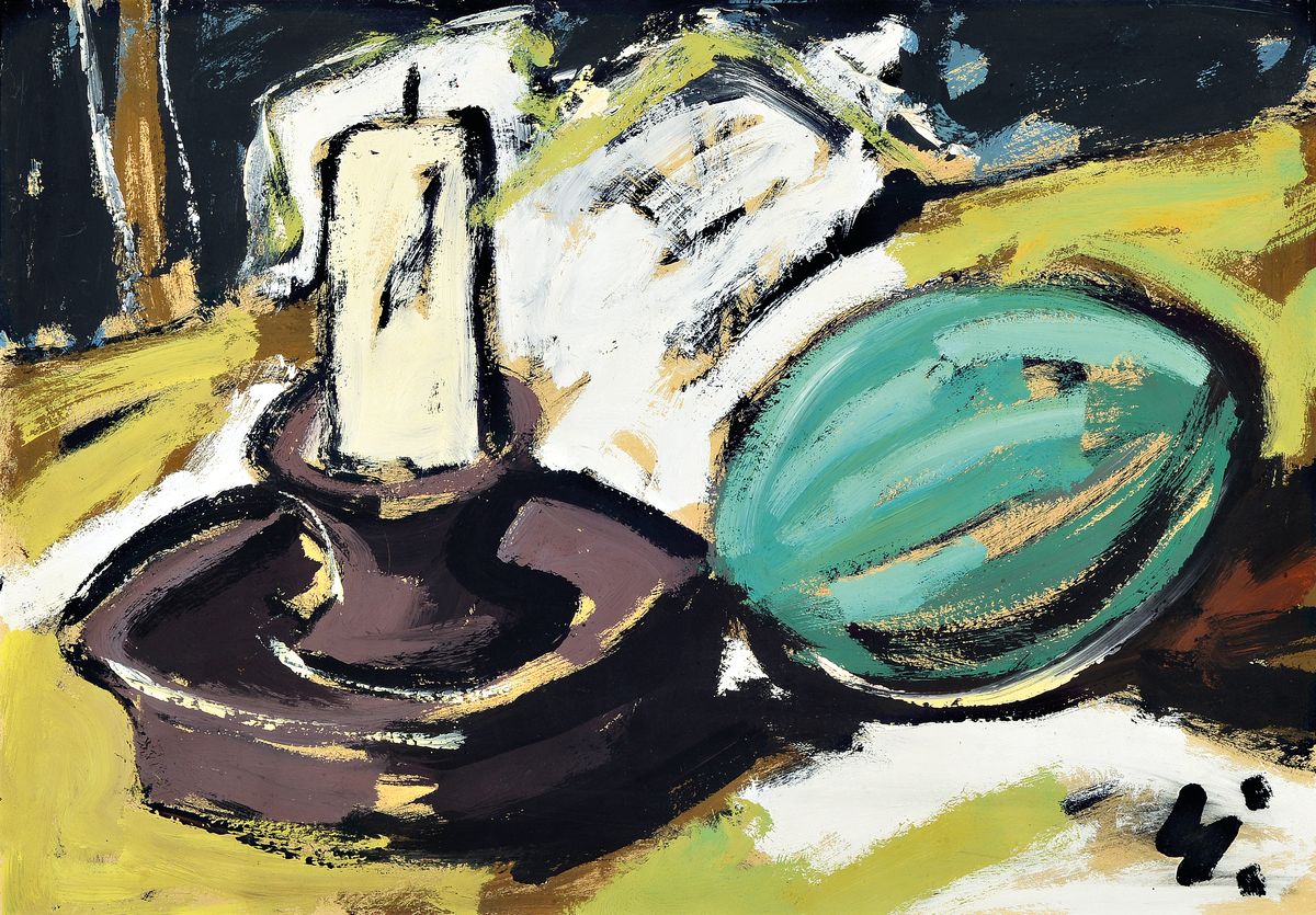 Heinrich Arrigo Florian Wittler, 1918-1979, Stillleben, Öl/Hartfaserplatte, monogr., ca. 48x68cm/58x79cm, R.