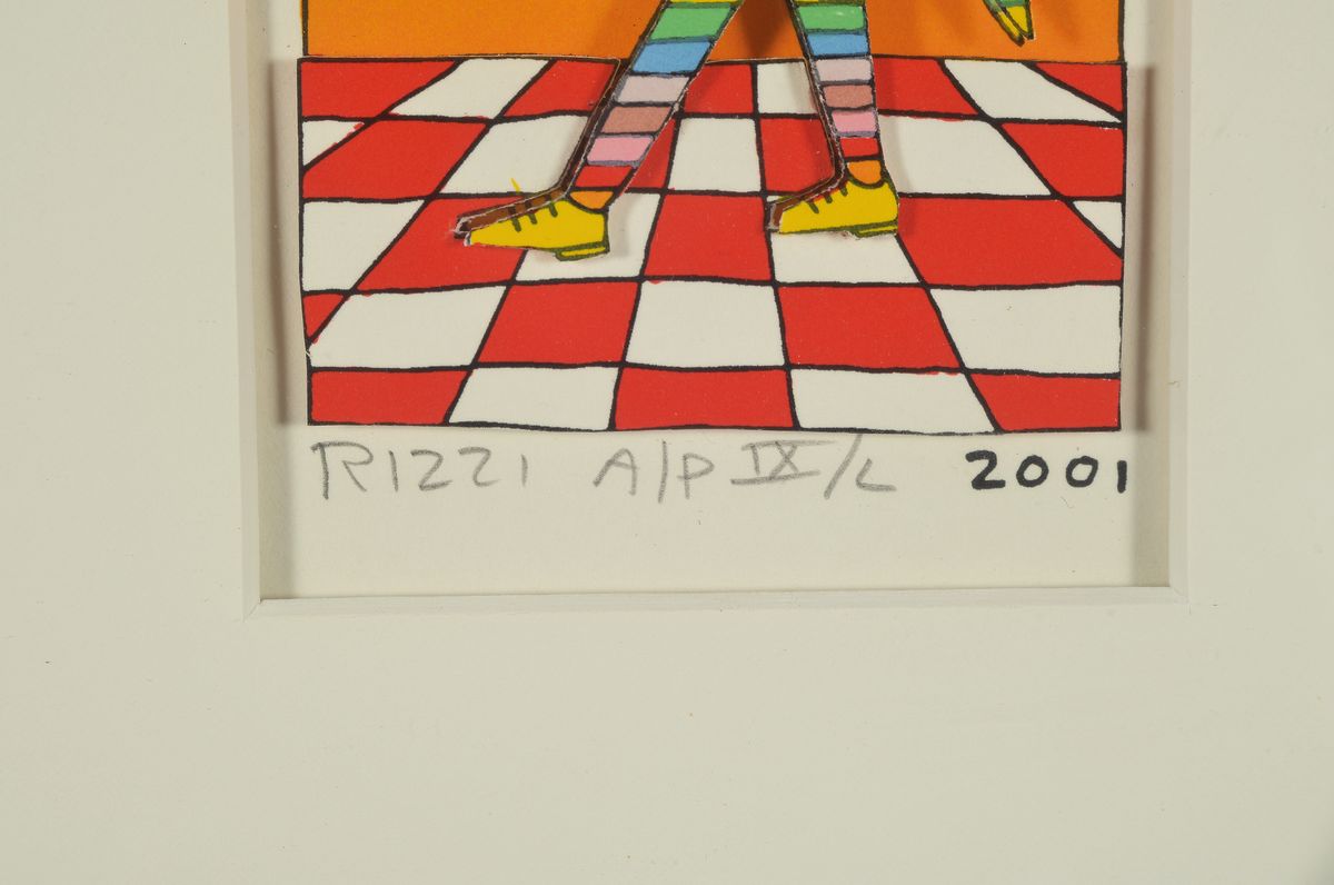 Detail a: James Rizzi, 1950-2011, "take a walk on the Side", 3D-Konstruktion, handsign., dat. 2001, num. A/P IX/L, unter Glas gerahmt, motiv ca. ...