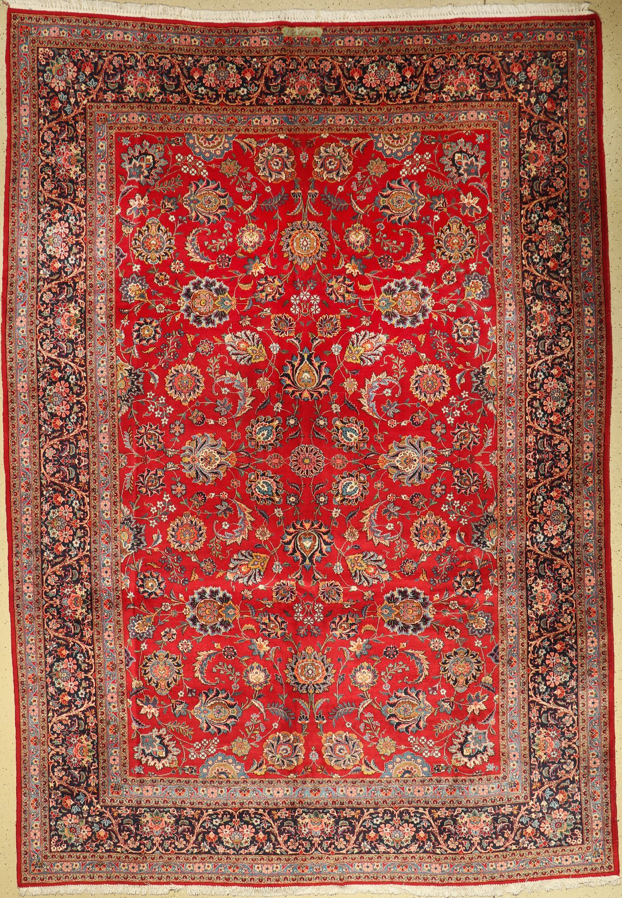 Keschan signiert, Persien, ca. 50 Jahre, Wolle auf Baumwolle, ca. 390 x 272 cm, EHZ: 2