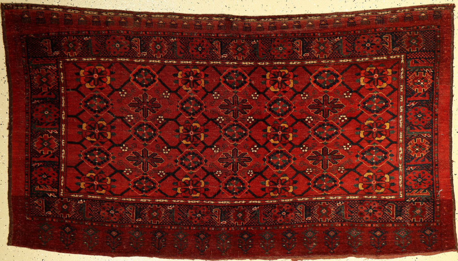 Beshir Tschowal, Turkmenistan, ende 19 Jhd,Wolle auf Baumwolle, ca. 187 x 105 cm, EHZ: 4