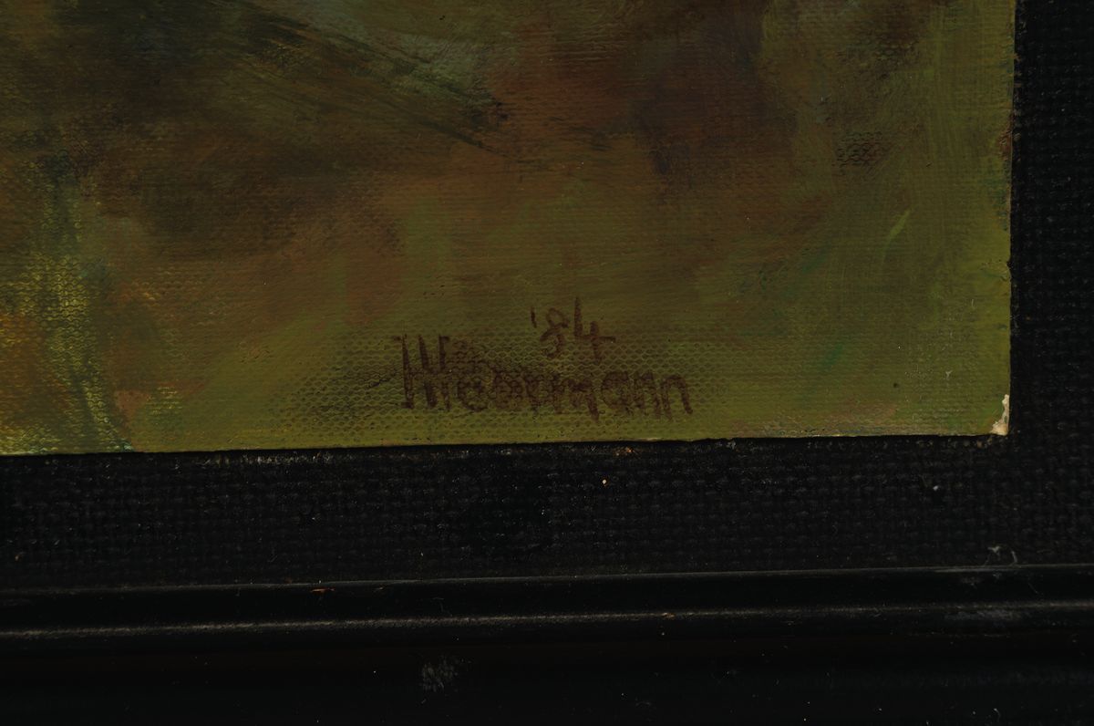 Detail a: Hermann Hoormann, geb. 1933, Vertreter des phantastischen Realismus, Titel: Narrenschiff,Stelt National/International aus, hier: Schiff zusammen ...