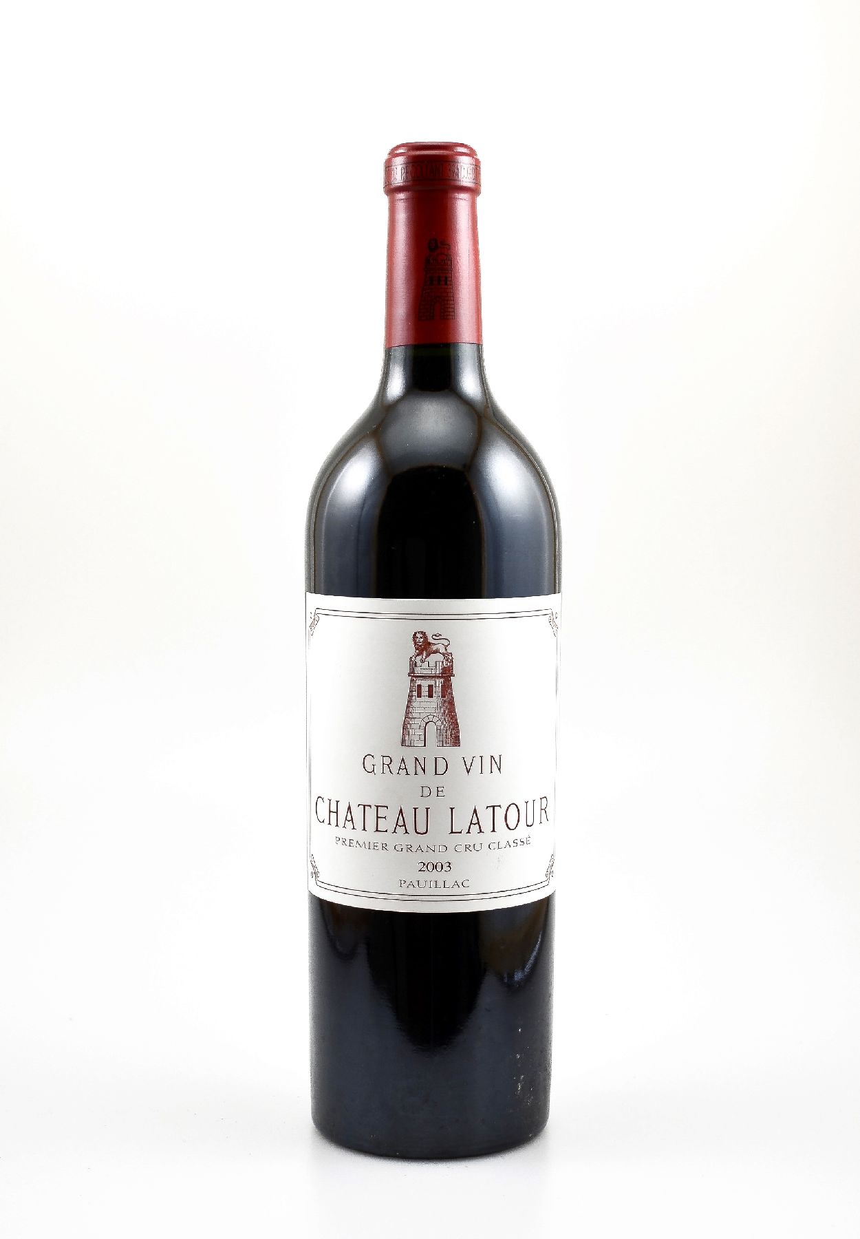 1 Flasche 2003 Chateau Latour, Premier Grand Cru Classe, 75 cl, 13 % Vol., Füllstand: ca. high fill, hervorragender Erhaltungszustand, im orig. ...