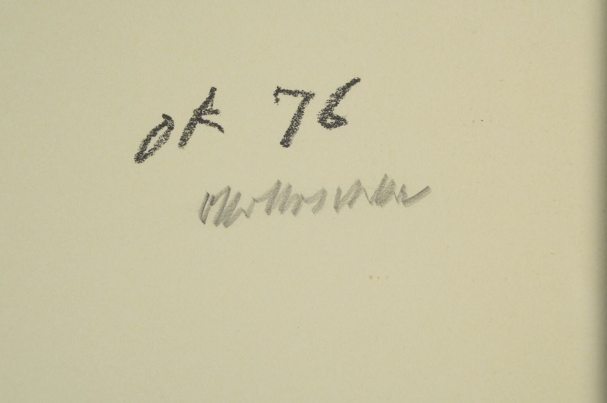 Detail a: Oskar Kokoschka, 1886-1980, Lithographie, handsigniert, num. 100/10, datiert 76, ca. 63x48cm, u.Gl., R.