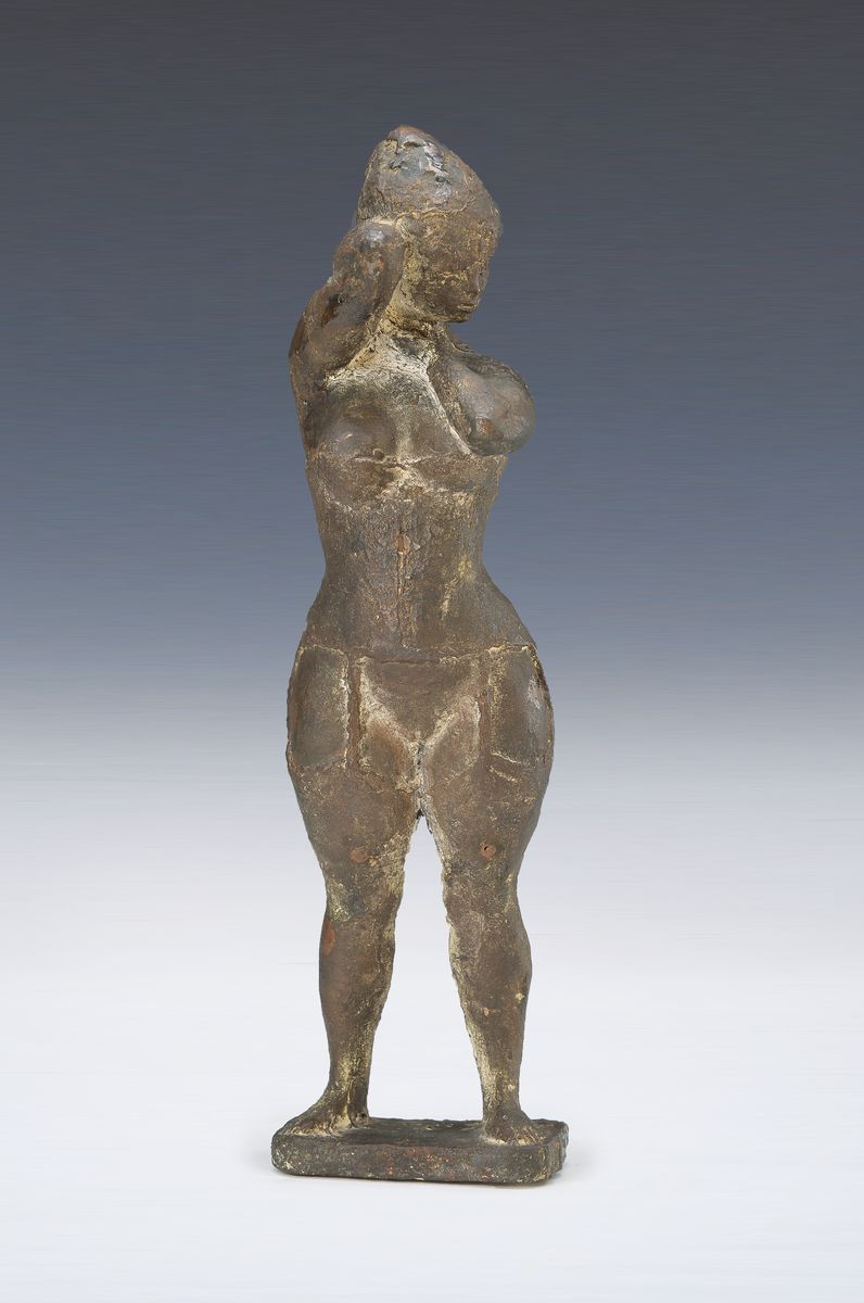 Hans Schröder, Saarbrücken 1930-2010, junge Frau in aufreizender Wäsche, verschämt den Kopf zur Seite geneigt, 36.5 x 37 cm
