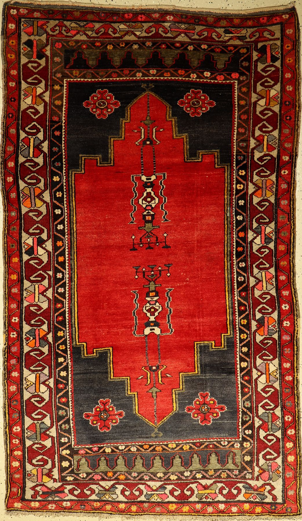 Anatol alt, Türkei, ca. 60 Jahre, Wolle aufBaumwolle, ca. 238 x 138 cm, EHZ: 2-3