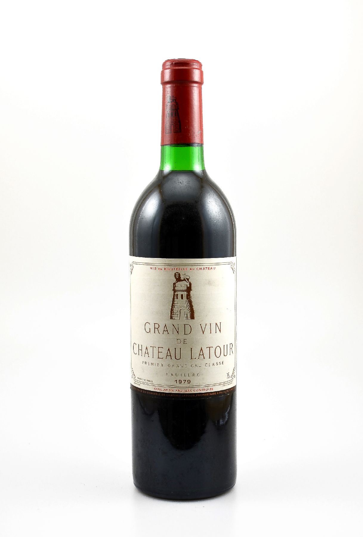 1 Flasche 1979 Chateau Latour, Pauillac, Premier Grand Cru Classe, ca. 75 cl,Füllstand: ca. top shoulder, guter Erhaltungszustand, unverkostet, ...