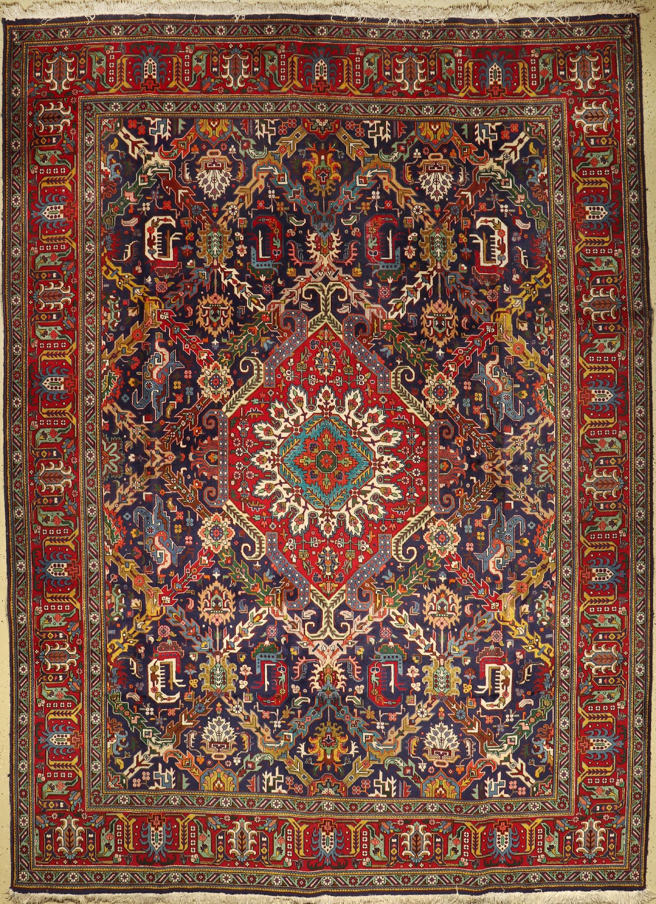 Täbriz alt, Persien, ca. 50 Jahre, Wolle auf Baumwolle, ca. 400 x 293 cm, EHZ: 4