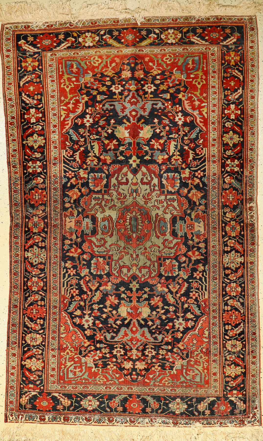 Farahan antik, Persien, 19.Jhd., Wolle auf Baumwolle, ca. 203 x 126 cm, EHZ: 4