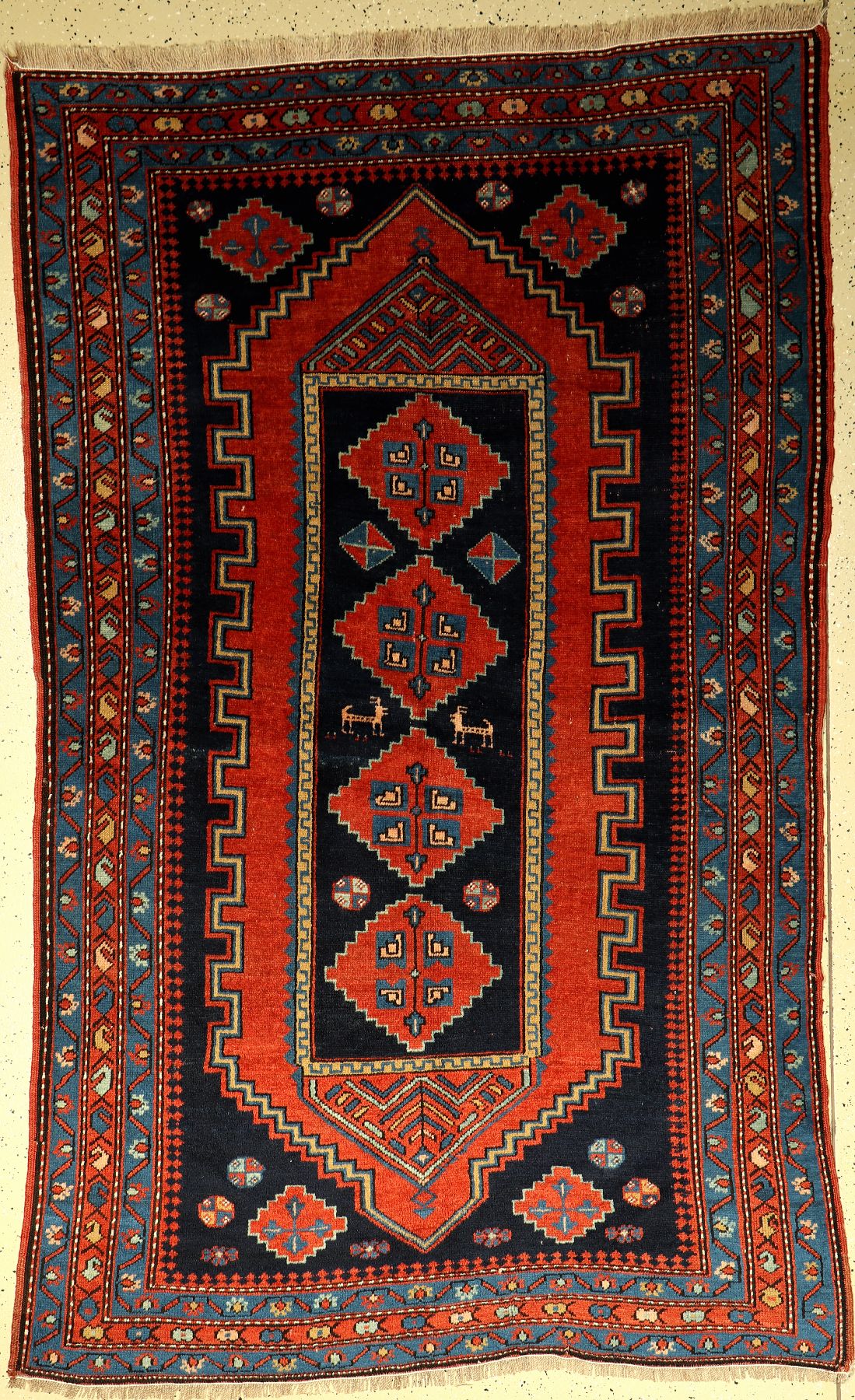 Kasak alt, Kaukasus, um 1930, Wolle auf Wolle, ca. 247 x 152 cm, EHZ: 3