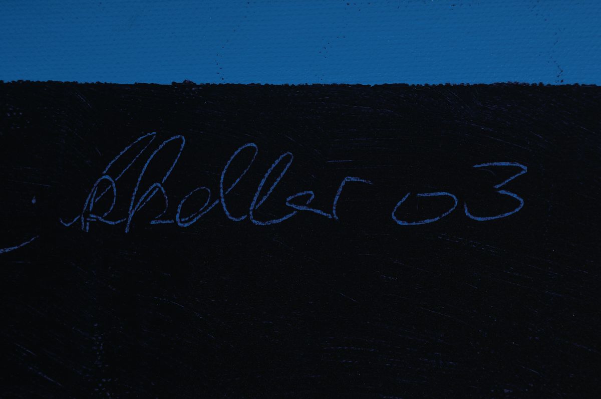 Detail a: Klaus Heinrich Keller, geb. 1938 Godramstein, Studium bei Paul Berger-Begner an der Akadamie Mannheim, tätig in Rodalben, hier: Acryl/Lwd, sign., ...