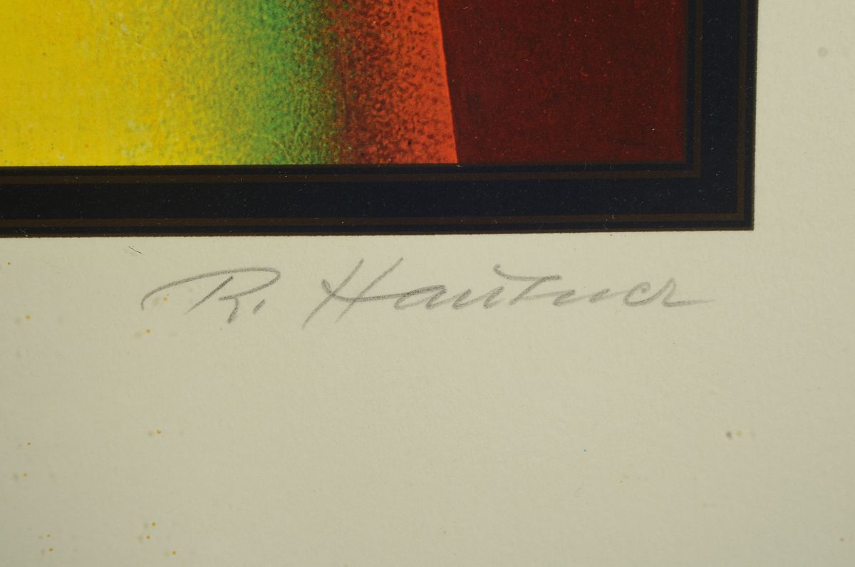 Detail a: Rudolph Hausner, 1914 - 1995, num. 31/300, Litho, signiert, ca. 42 x 71.5 cm, ca.63 x 91 cm, unter Glas, Rahmen