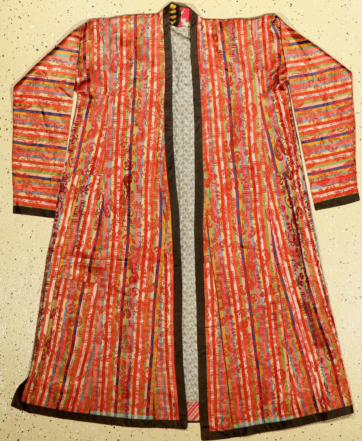 Buchara Seiden Mantel, ca. circa 40 Jahre, Seide und Bauwolle, EHZ: 2-3