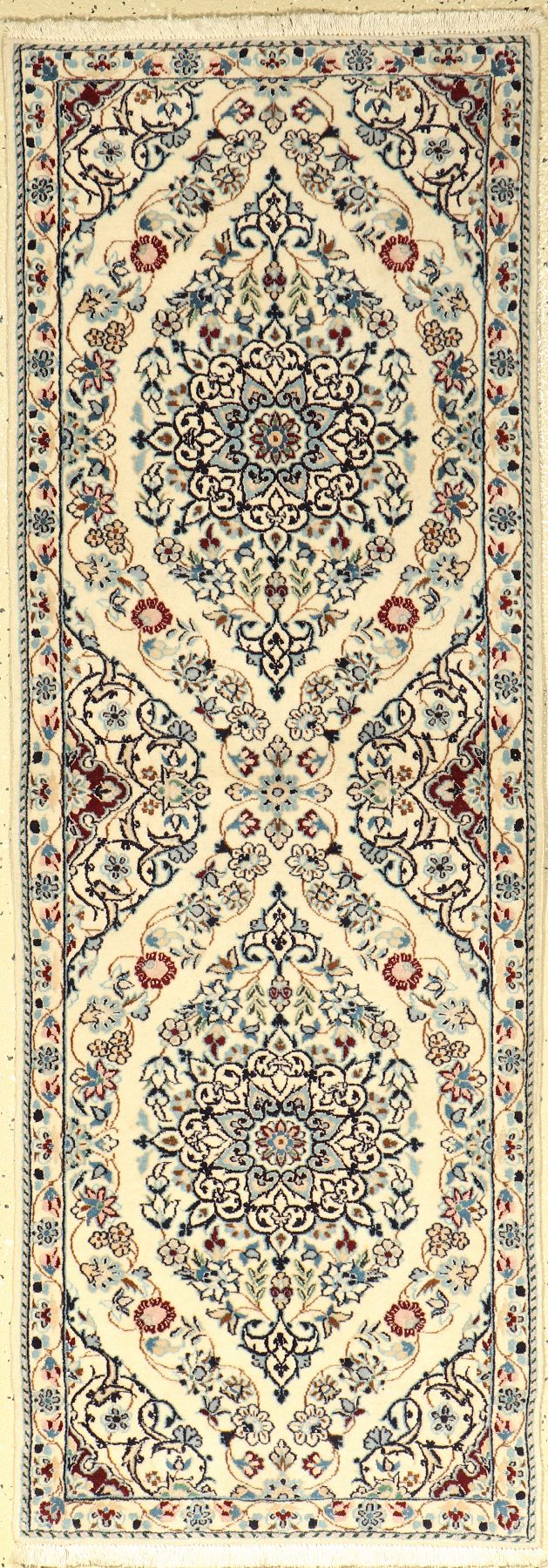 Nain fein, Persien, ca. 15 Jahre, Korkwollemit Seide, ca. 147 x 52 cm, EHZ: 2