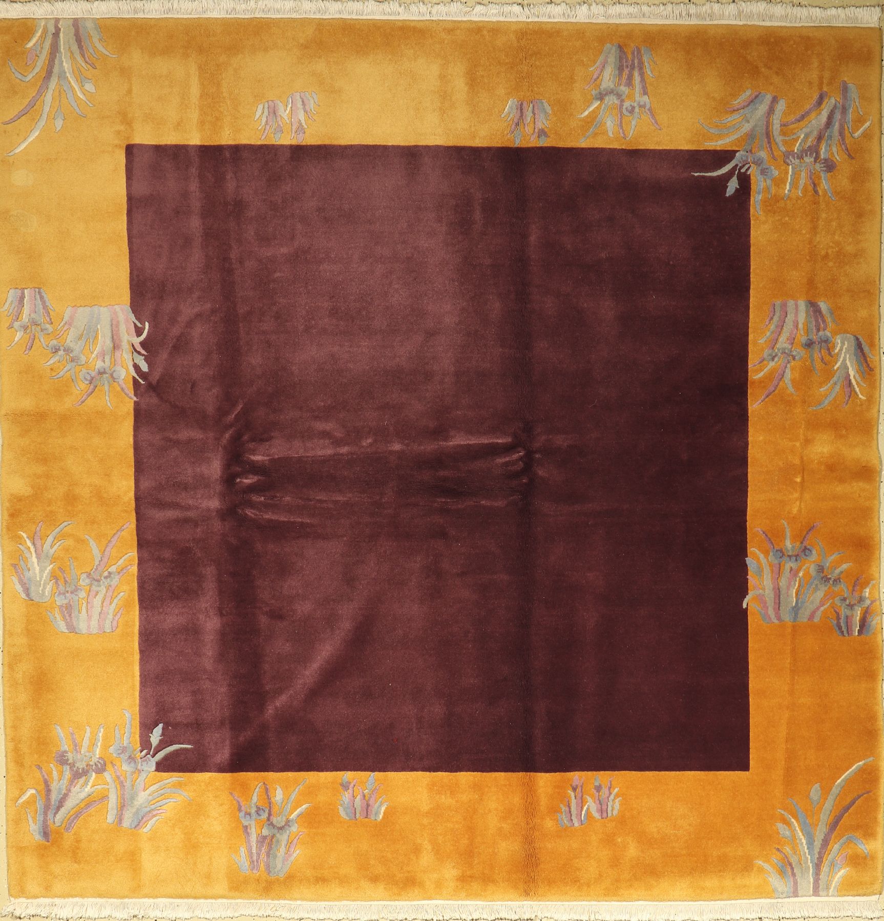 China, ca. 30 Jahre, Wolle auf Baumwolle, ca. 229 x 229 cm, EHZ: 2