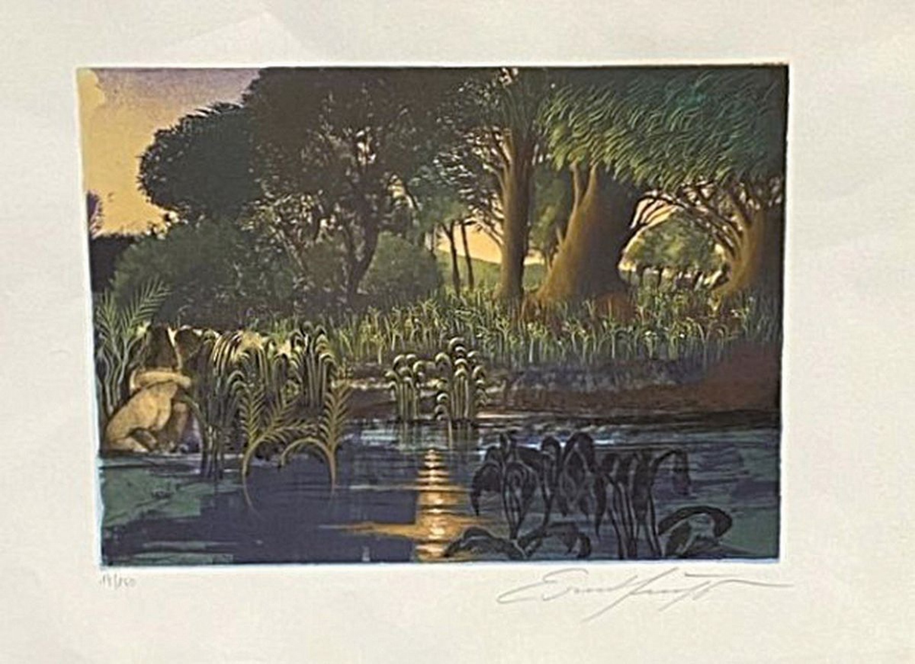 Ernst Fuchs, 1930 Wien-2015, Farblithographie, handsigniert und num. 14/250, Abb. ca. 24x32.5cm, Blattgr. ca. 34x46cm