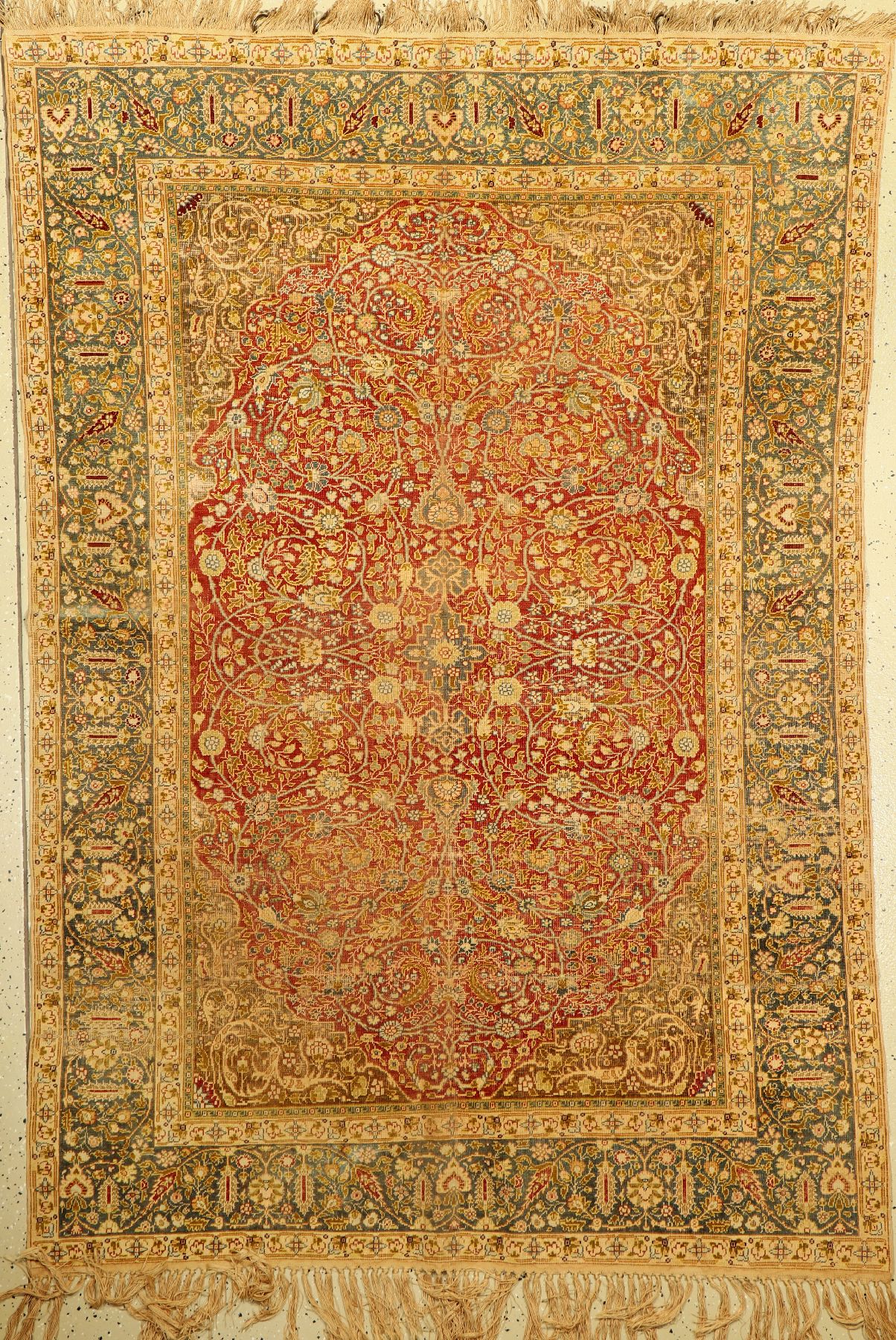 Kaisery antik, Türkei, um 1920, Flosh /Baumwolle, ca. 210 x 145 cm, EHZ: 3-4/oxidationen