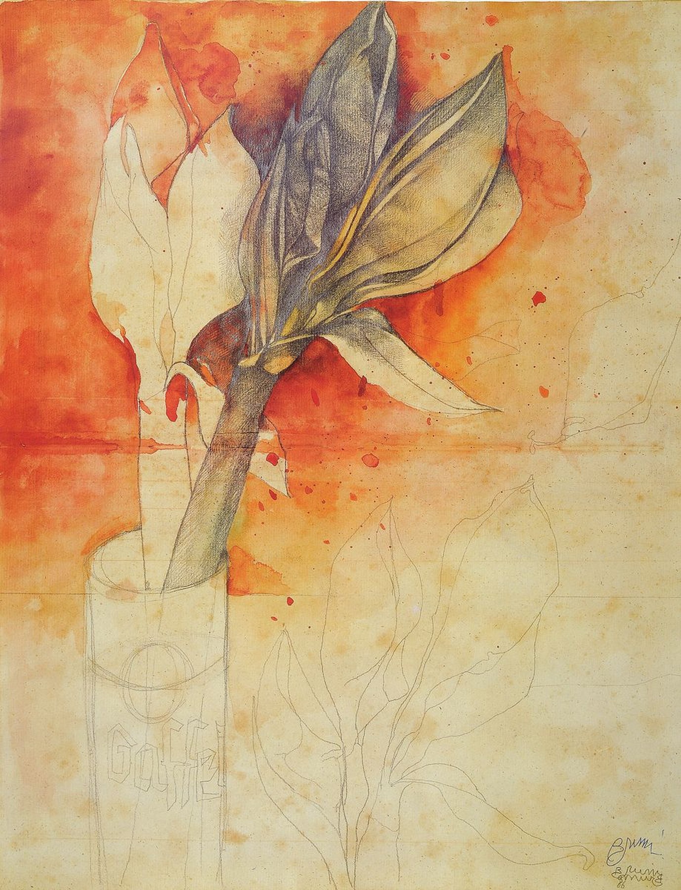 Bruno Bruni, geb. 1935 Gradara, Farblithographie, handsigniert, ca. 72x56cm, u.Gl., R.