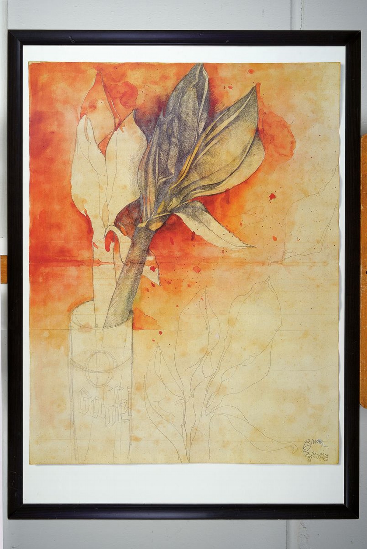 Detail k: Bruno Bruni, geb. 1935 Gradara, Farblithographie, handsigniert, ca. 72x56cm, u.Gl., R.