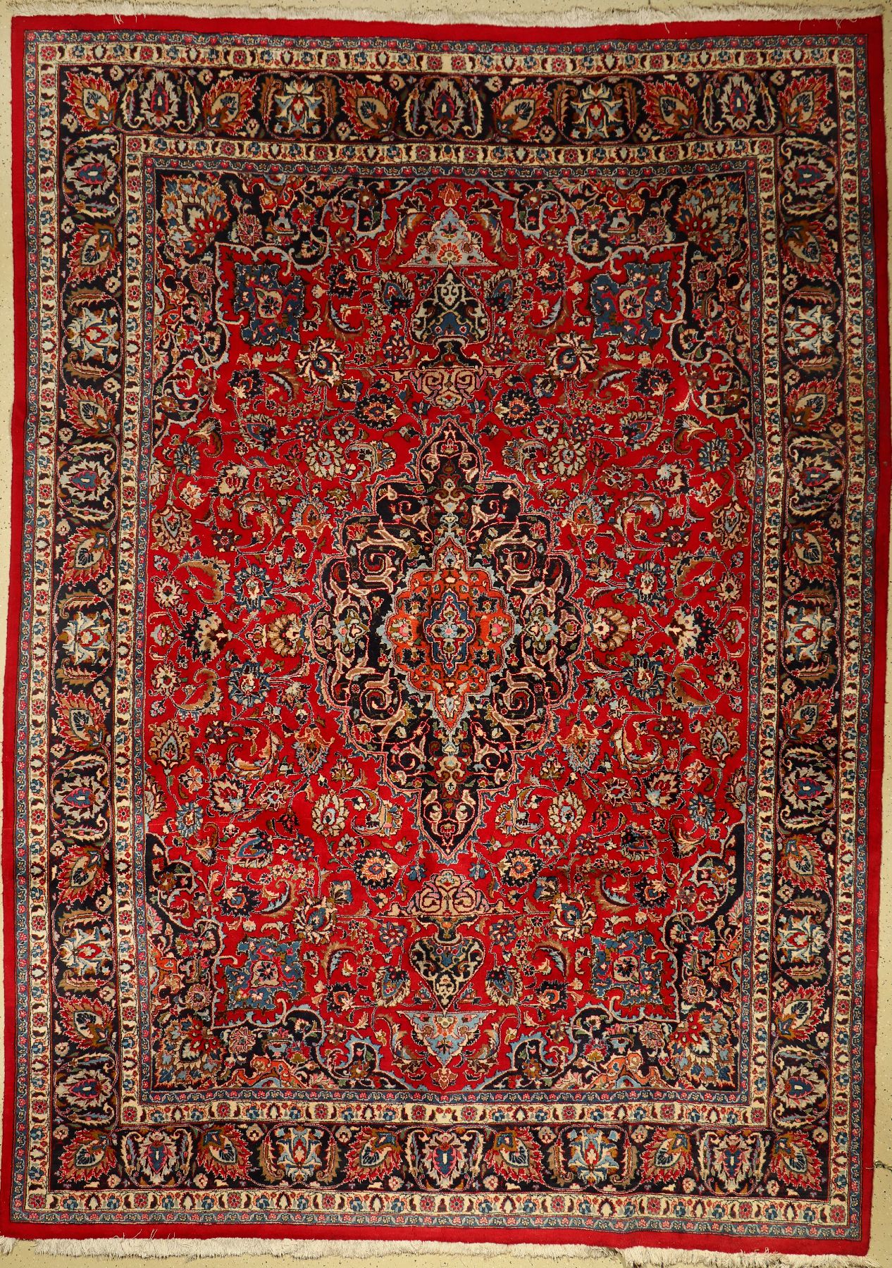 Kashmar alt, Persien, ca. 50 Jahre, Wolle auf Baumwolle, ca. 406 x 290 cm, EHZ: 2
