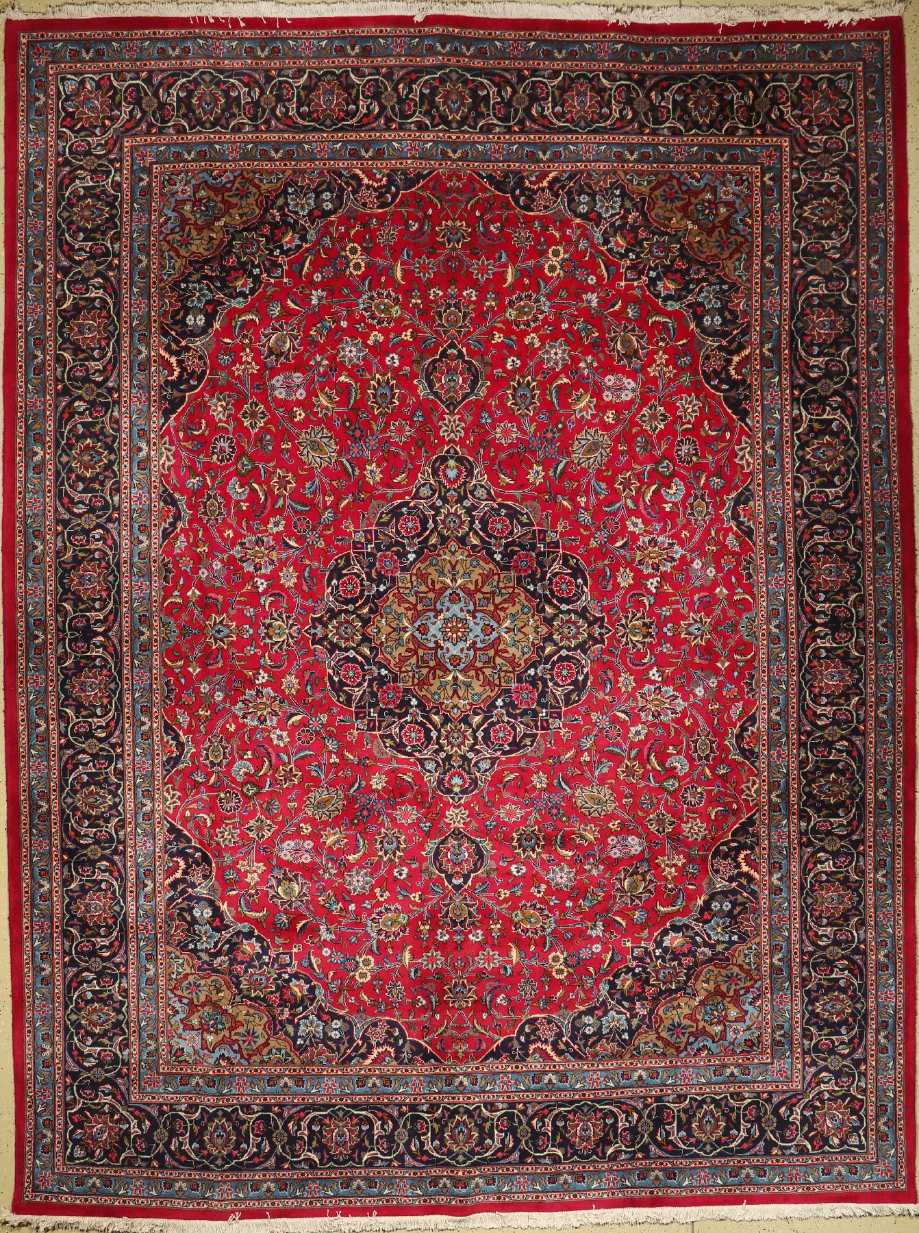 Kashmar alt, Persien, ca. 50 Jahre, Wolle auf Baumwolle, ca. 394 x 297 cm, EHZ: 2
