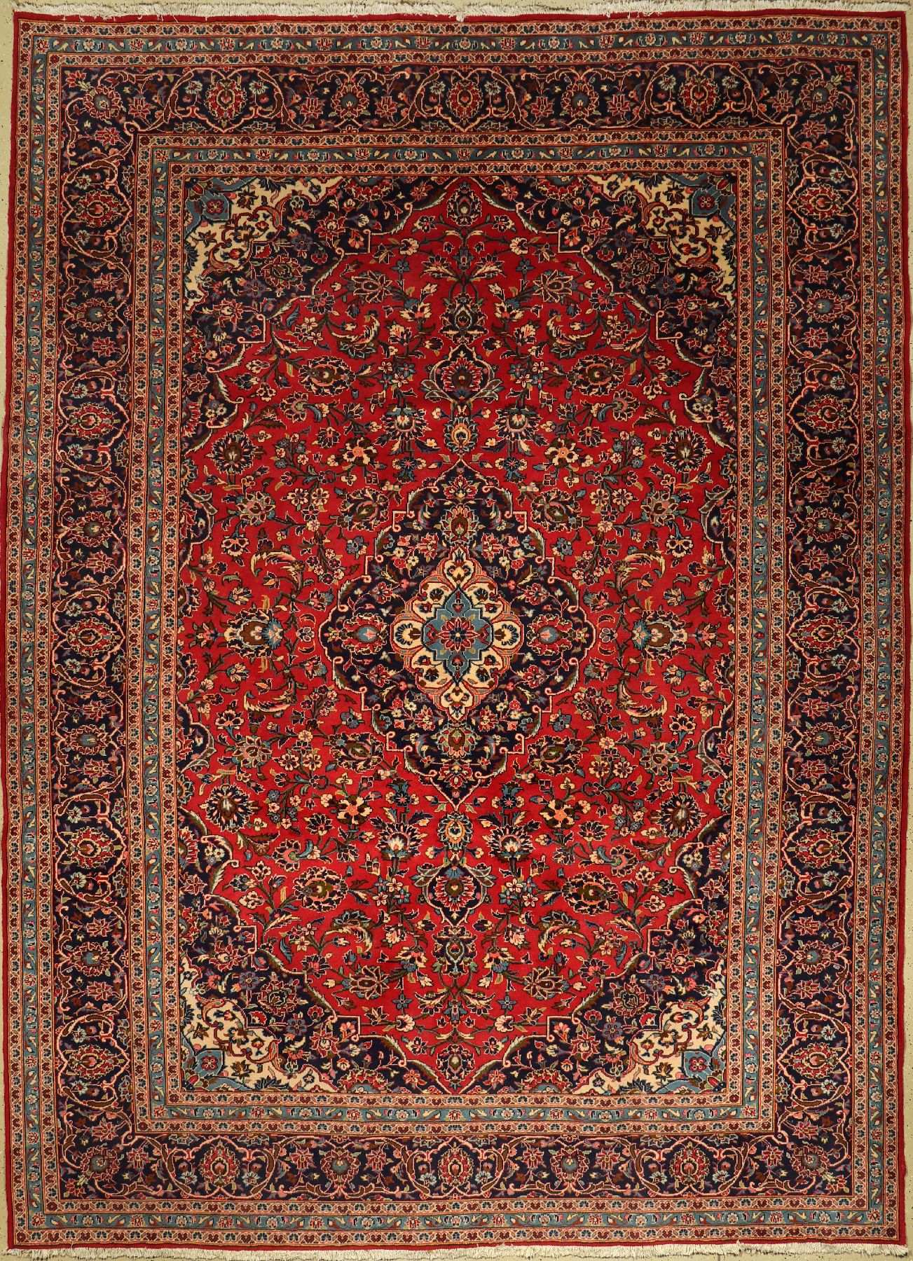Keschan alt, Persien, ca. 50 Jahre, Wolle auf Baumwolle, ca. 405 x 295 cm, EHZ: 2
