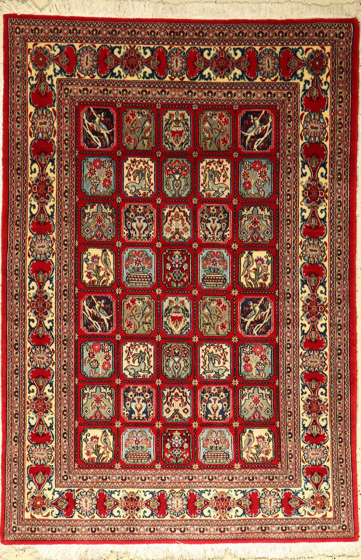 Feiner Ghom Kork, Persien, ca. 30 Jahre, Korkwolle, ca. 163 x 111 cm, EHZ: 2