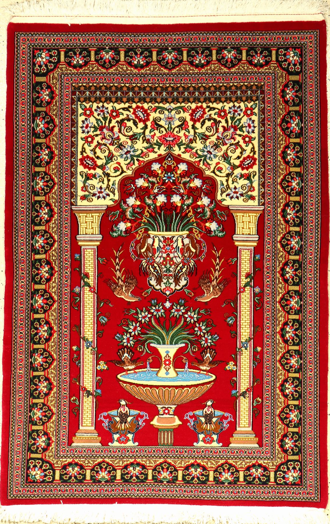Feiner Ghom Kork, Persien, ca. 30 Jahre, Korkwolle, ca. 148 x 100 cm, EHZ: 2