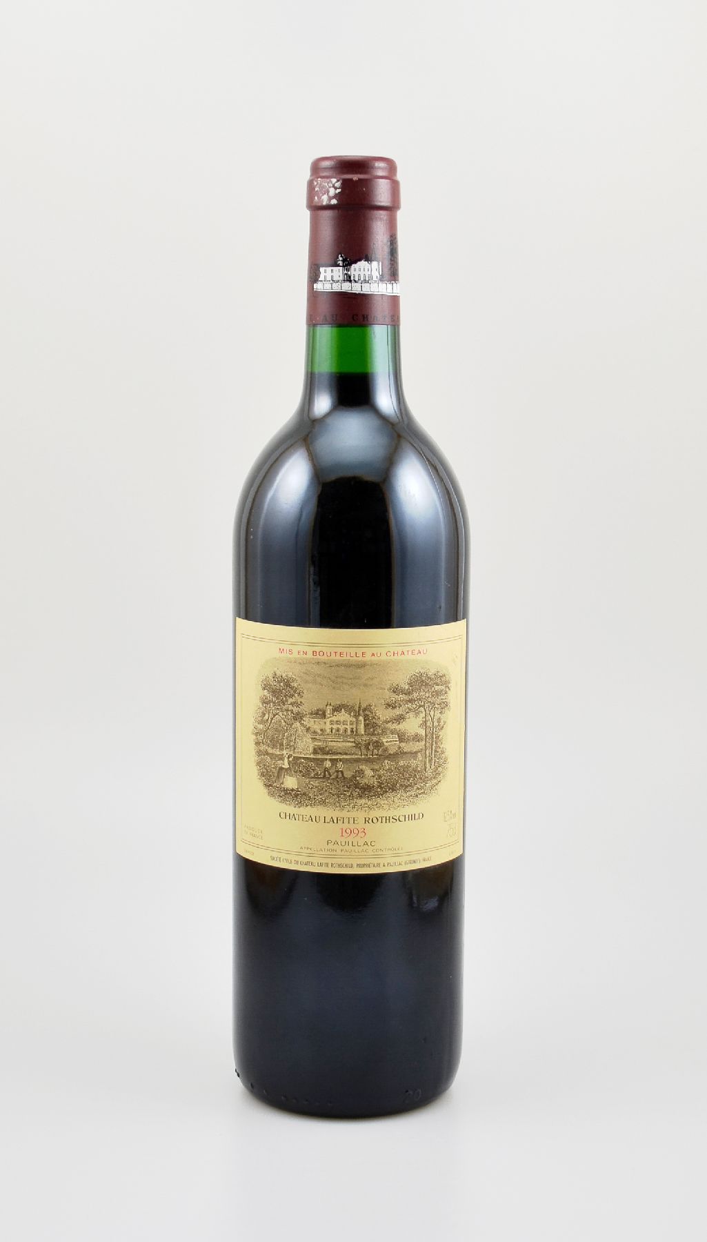 1 Flasche 1993 Chateau Lafite Rothschild, Pauillac, Premier Grand Cru Classe, ca. 75 cl, 12,5 % Vol., Füllstand: into neck, sehr guter ...
