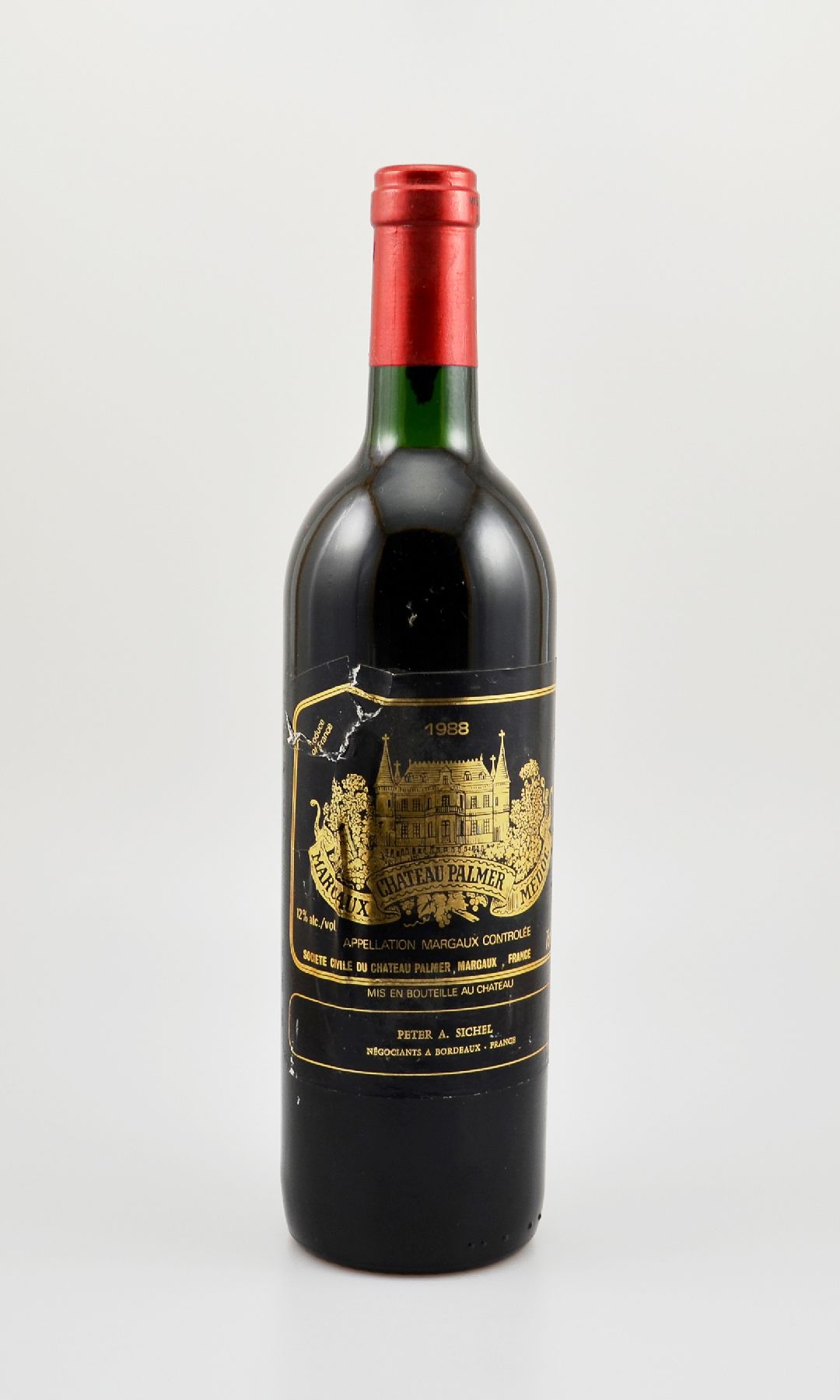 1 Flasche 1988 Chateau Palmer, Margaux, ca. 75 cl, 12 % Vol., Füllstand: top shoulder, Etikett besch., unverkostet, Provenienz: Aus einer privaten ...