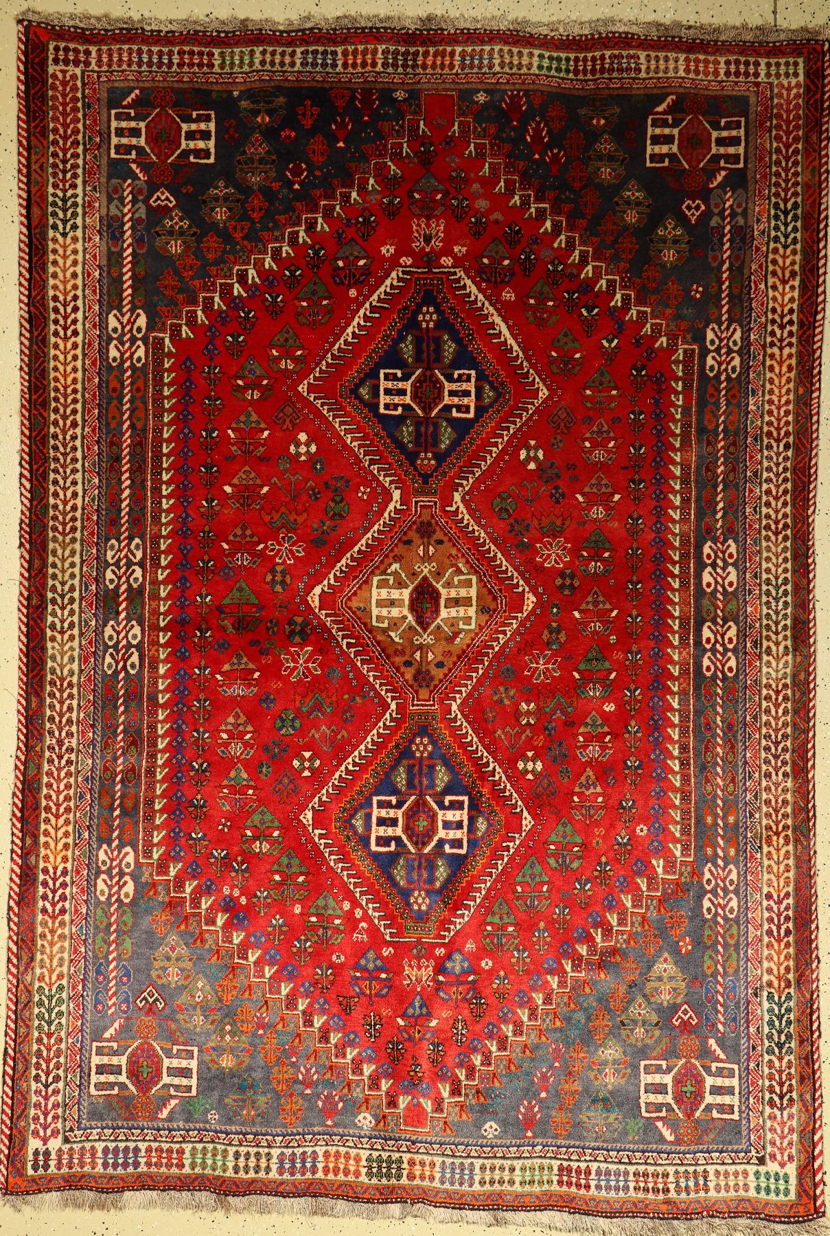 Gashgai, Persien, ca. 50 Jahre, Wolle auf Wolle, ca. 252 x 172 cm, EHZ: 2