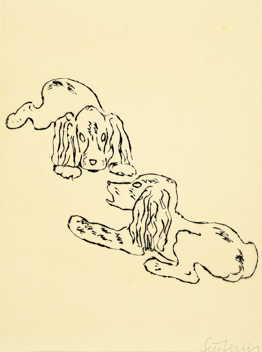 Detail a: Renee Sintenis, 1888 Glatz/Schlesien-1965 Berlin, deutsche Bildhauerin und Grafikerin,ab 1913 in den Szessionsausstellungen vertreten, hier: drei ...