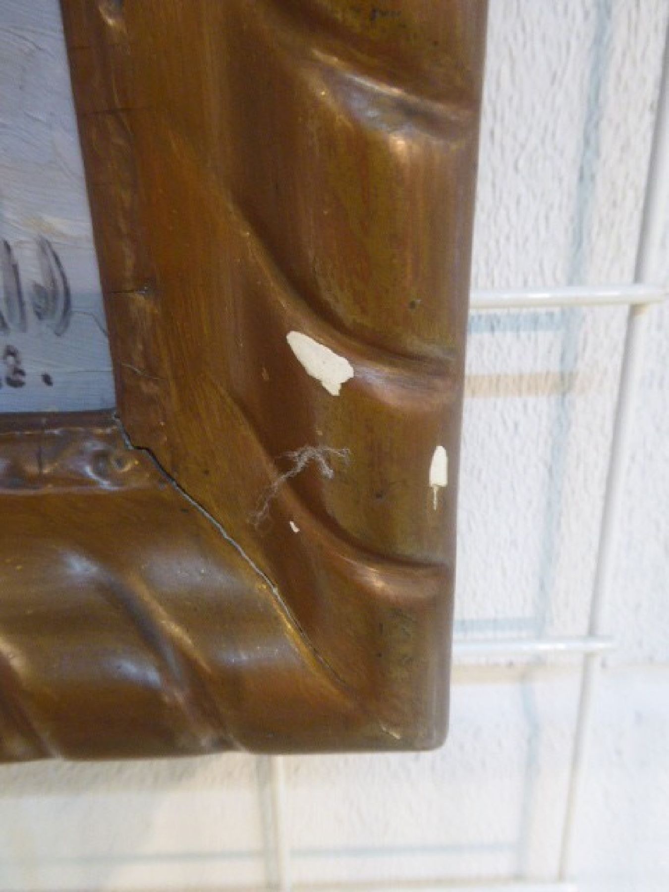 Detail f: Fritz Osswald, 1878 Zürich-1966 Starnberg, Jagdhaus und Restaurant Aumeister im Englischen Garten München, Blick durch die verschneiten Bäume, ...