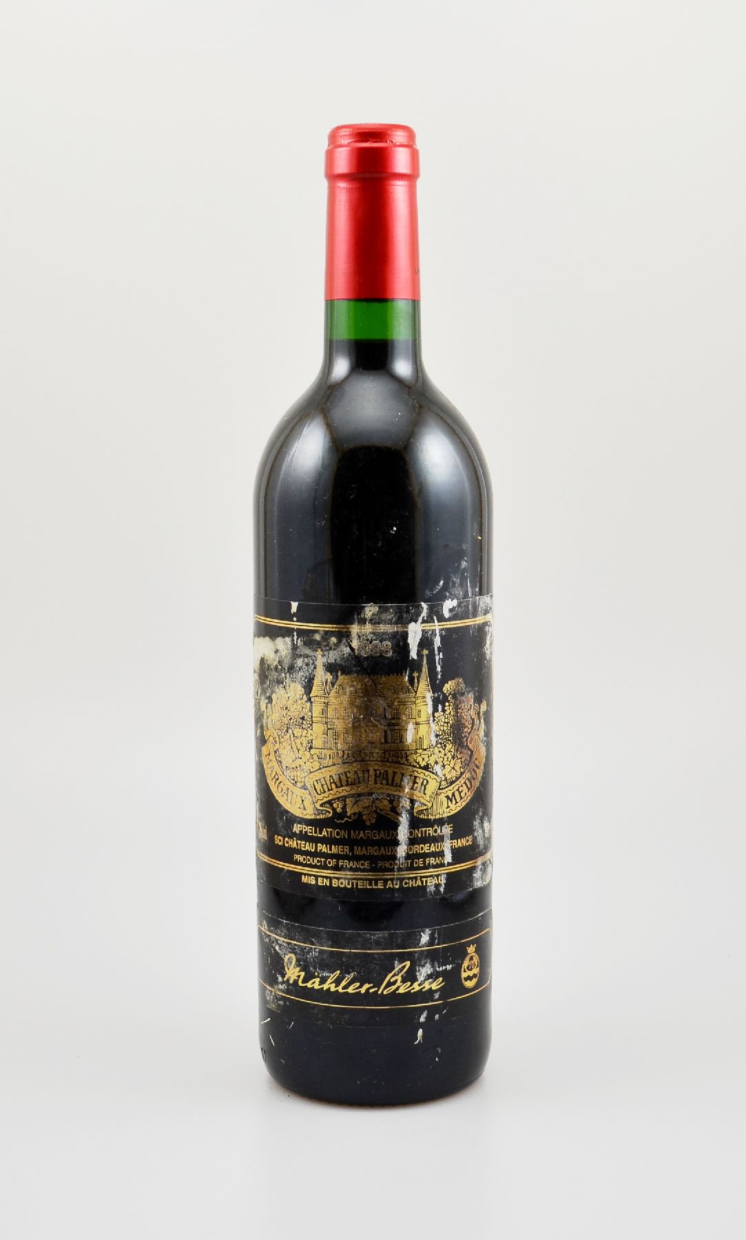 1 Flasche 1998 Chateau Palmer, Margaux, ca. 75 cl, 12,5 % Vol., Füllstand: ca. into neck, Etikett besch., unverkostet, Provenienz: Aus einer ...