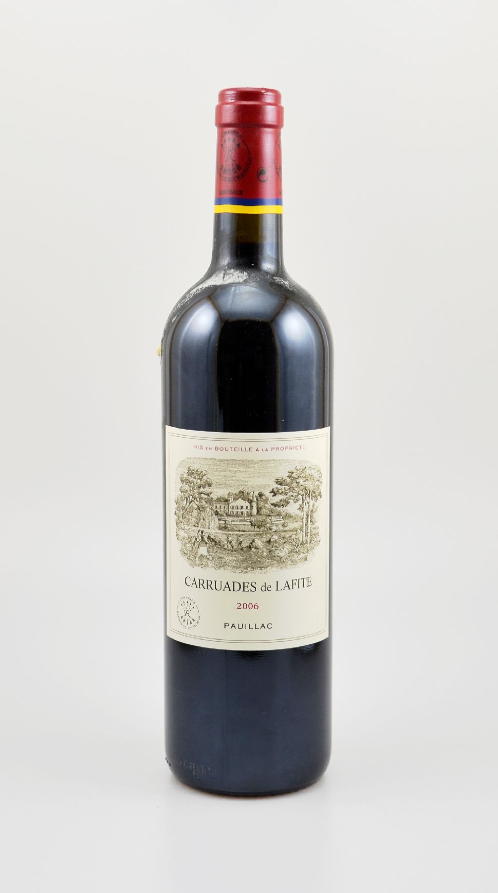 1 Flasche 2006 Chateau Carruades de Lafite, Pauillac, 2. wein von Chateau Lafite Rothschild, ca. 75 cl, 12,5 % Vol., Füllstand: ca. into neck, guter ...