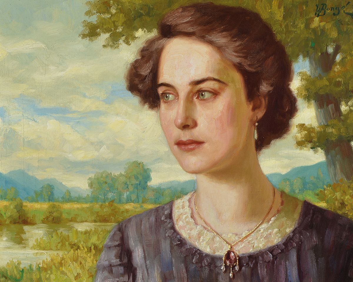 Walter von Bonge, 1868 Rawitsch (Posen)- 1916 gefallen, studierte an der Akademie Dresden und München, stellte im Münchener Glaspalast aus, hier: ...