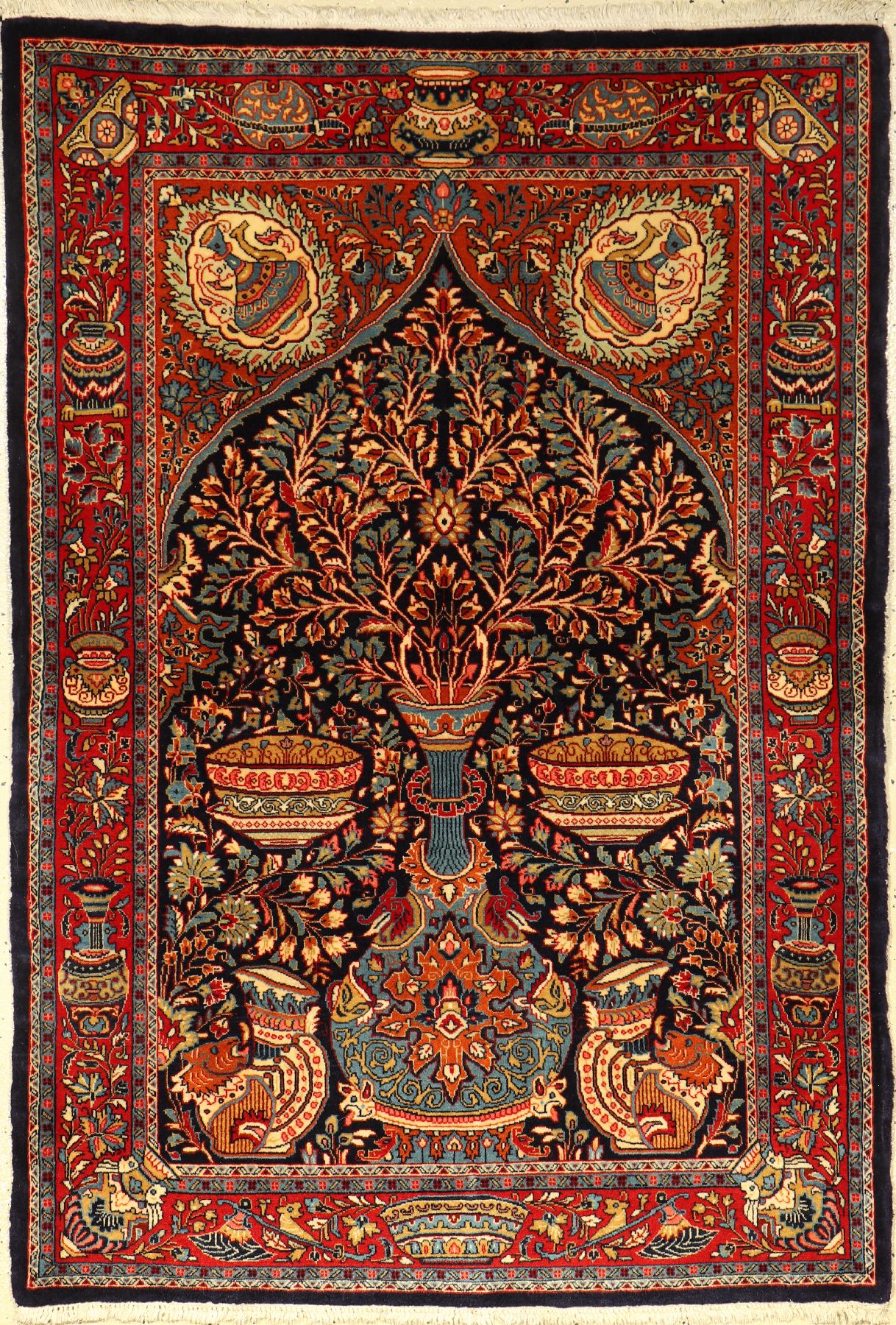 Sarogh fein alt, Persien, ca. 40 Jahre, Korkwolle, ca. 153 x 105 cm, EHZ: 2