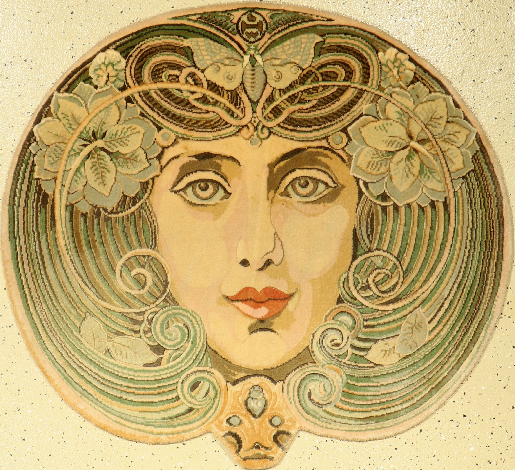 MTM Designer Teppich, München, ca. 1980 Jahre, Wolle auf Baumwolle, ca. 112 x 102 cm, EHZ: 2