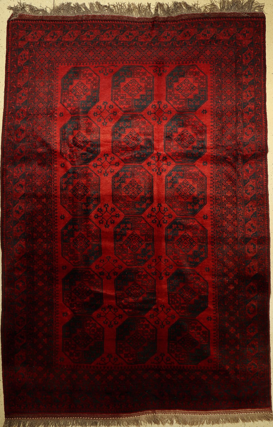 Afghan Ersari alt, Afghanistan, ca. 70 Jahre, Wolle auf Wolle, ca. 362 x 242 cm, EHZ:2