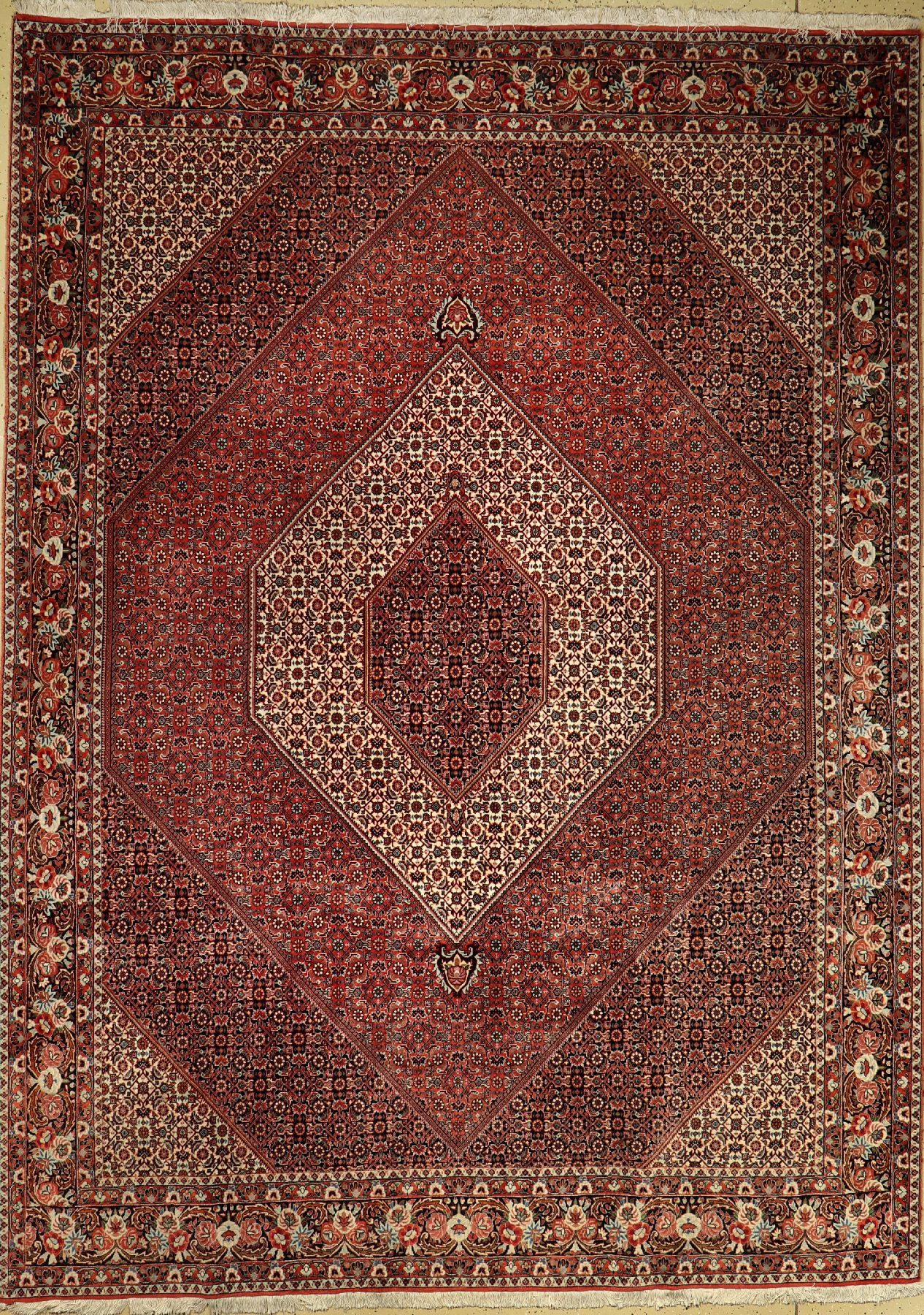 Bidjar fein, Persien, ca. 30 Jahre, Korkwolle, ca. 348 x 250 cm, EHZ: 2