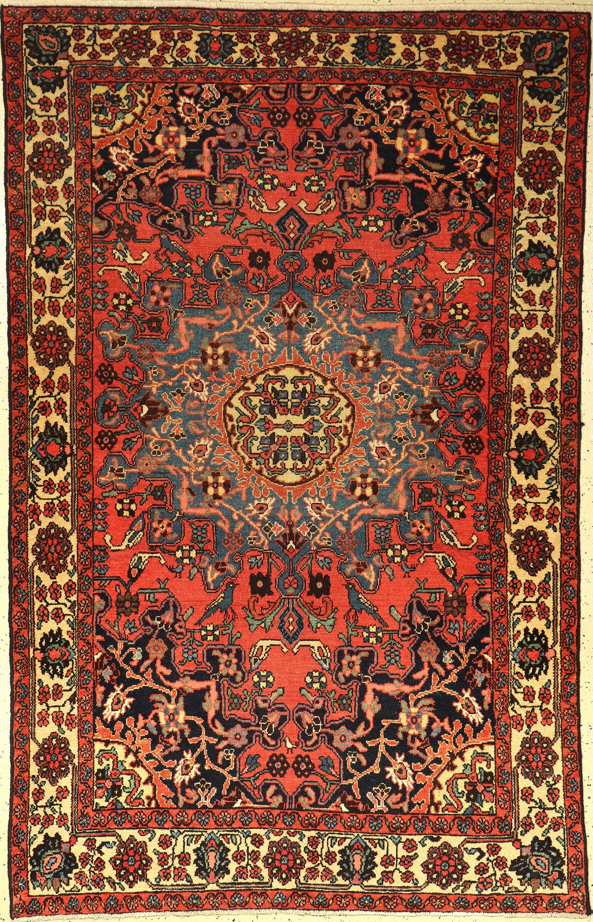 Tafresh alt, Persien, um 1940, Wolle auf Baumwolle, ca. 200 x 126 cm, EHZ: 2-3, (fachkundig gereinigt)