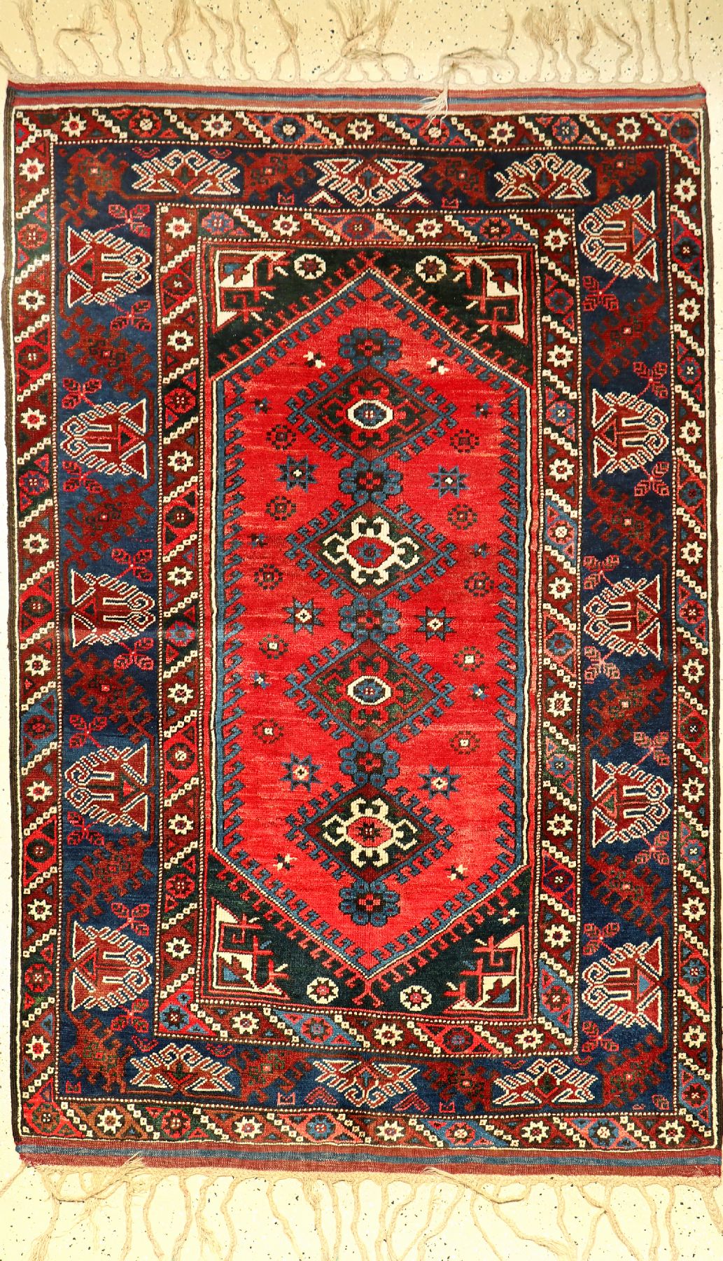 Dösemalti alt, Türkei, ca. 50 Jahre, Wolle auf Wolle, ca. 191 x 130 cm, EHZ: 2, (fachkundig gereinigt)