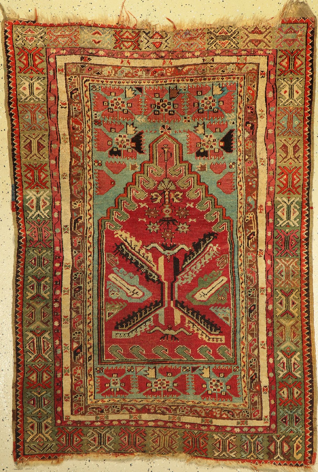 Kirsehir "Gebetsteppich", antik, Anatolien,19.Jhd., Wolle auf Wolle, ca. 163 x 113 cm, EHZ: 4-5