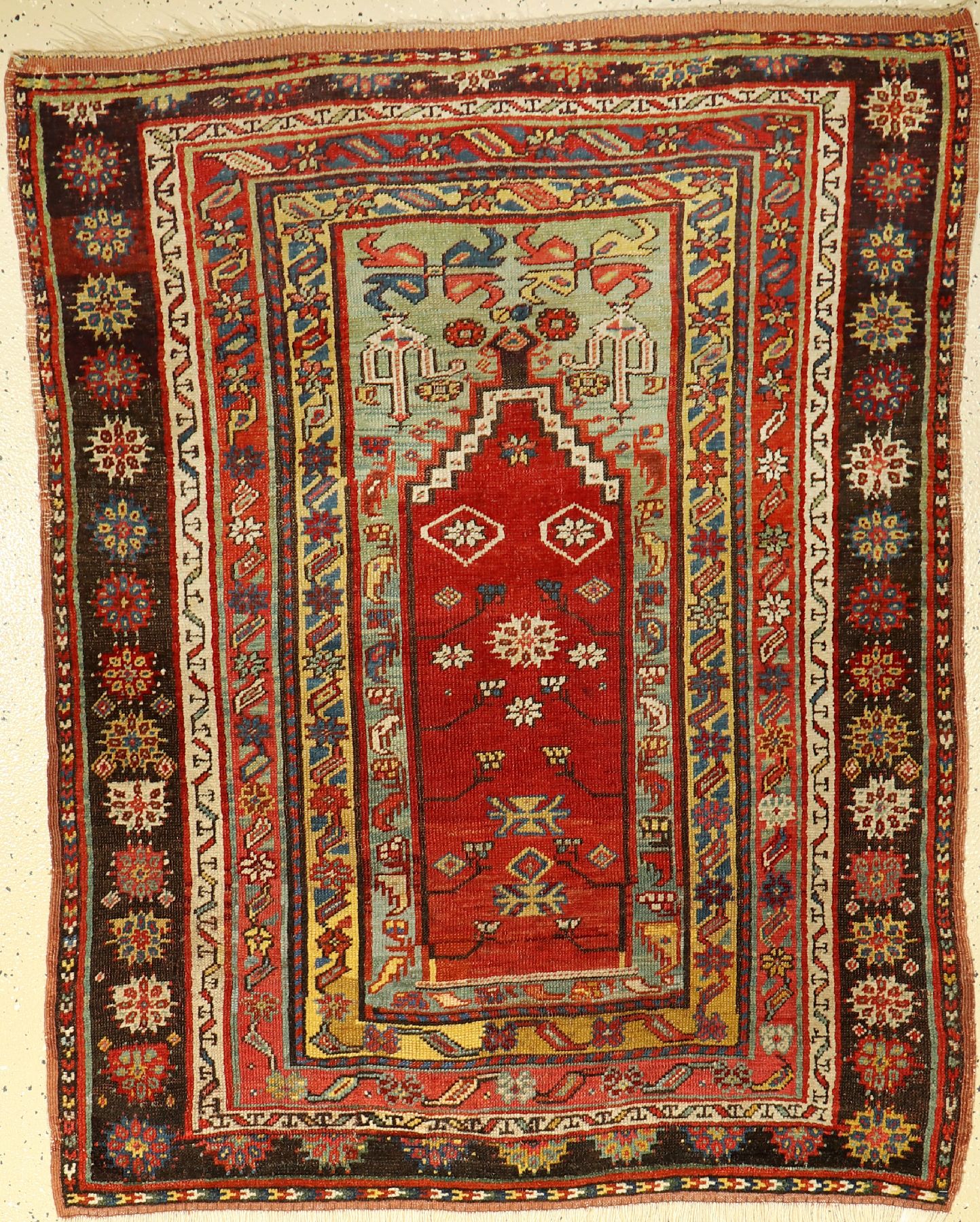 Anatol "Gebetsteppich" antik, Anatolien, um1890/1900, Wolle auf Wolle, ca. 140 x 114 cm, EHZ: 3-4