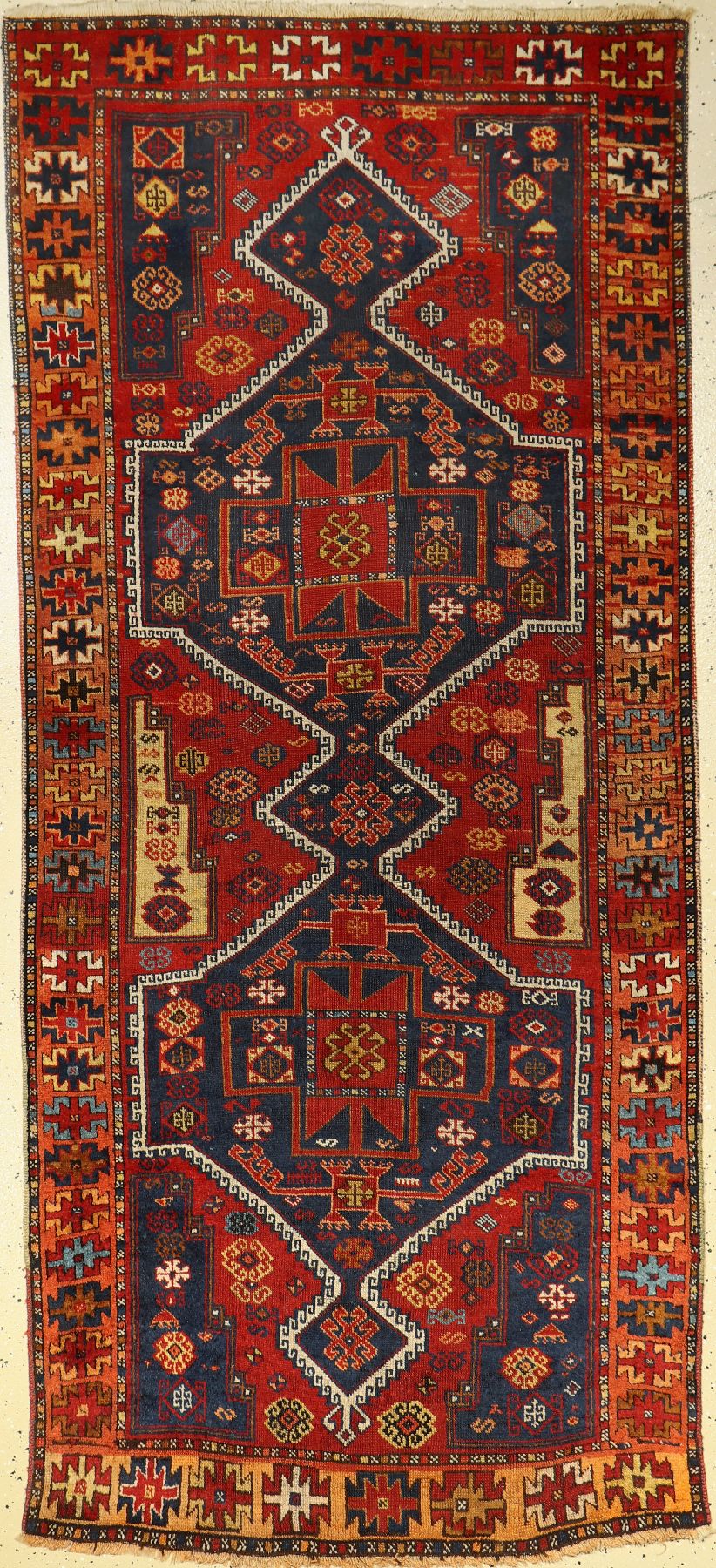 Yöruk alt, Anatolien, um 1930, Wolle auf Wolle, ca. 229 x 103 cm, EHZ: 3-4